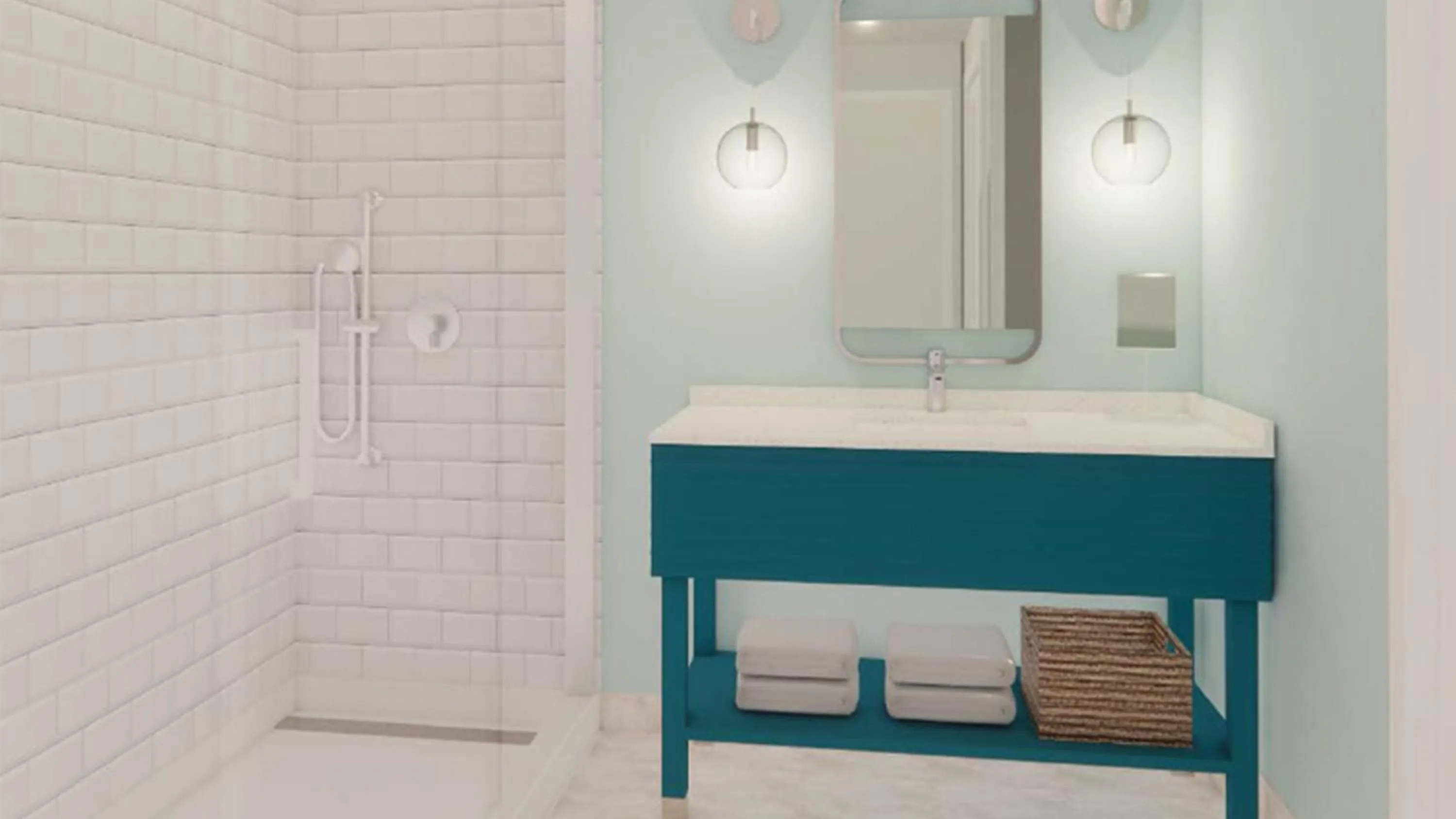 Bathroom in Holiday Inn Club Vacations Myrtle Beach Oceanfront