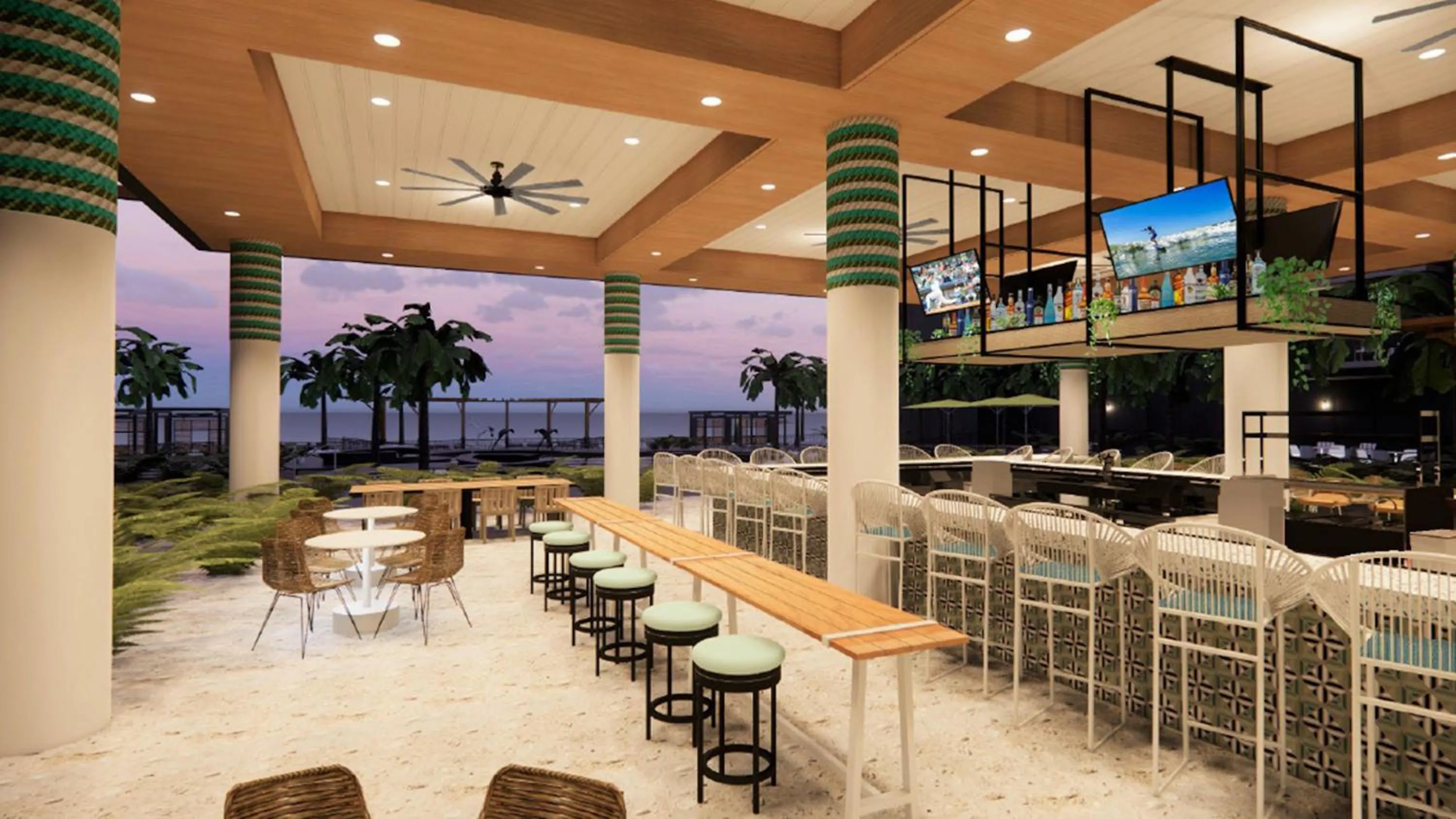 Lounge or bar in Holiday Inn Club Vacations Myrtle Beach Oceanfront