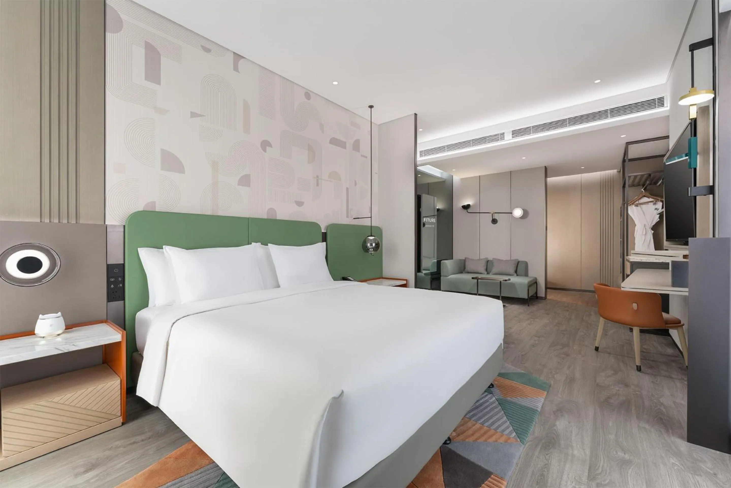 Bedroom in EVEN Hotel Zhongshan City Center by IHG