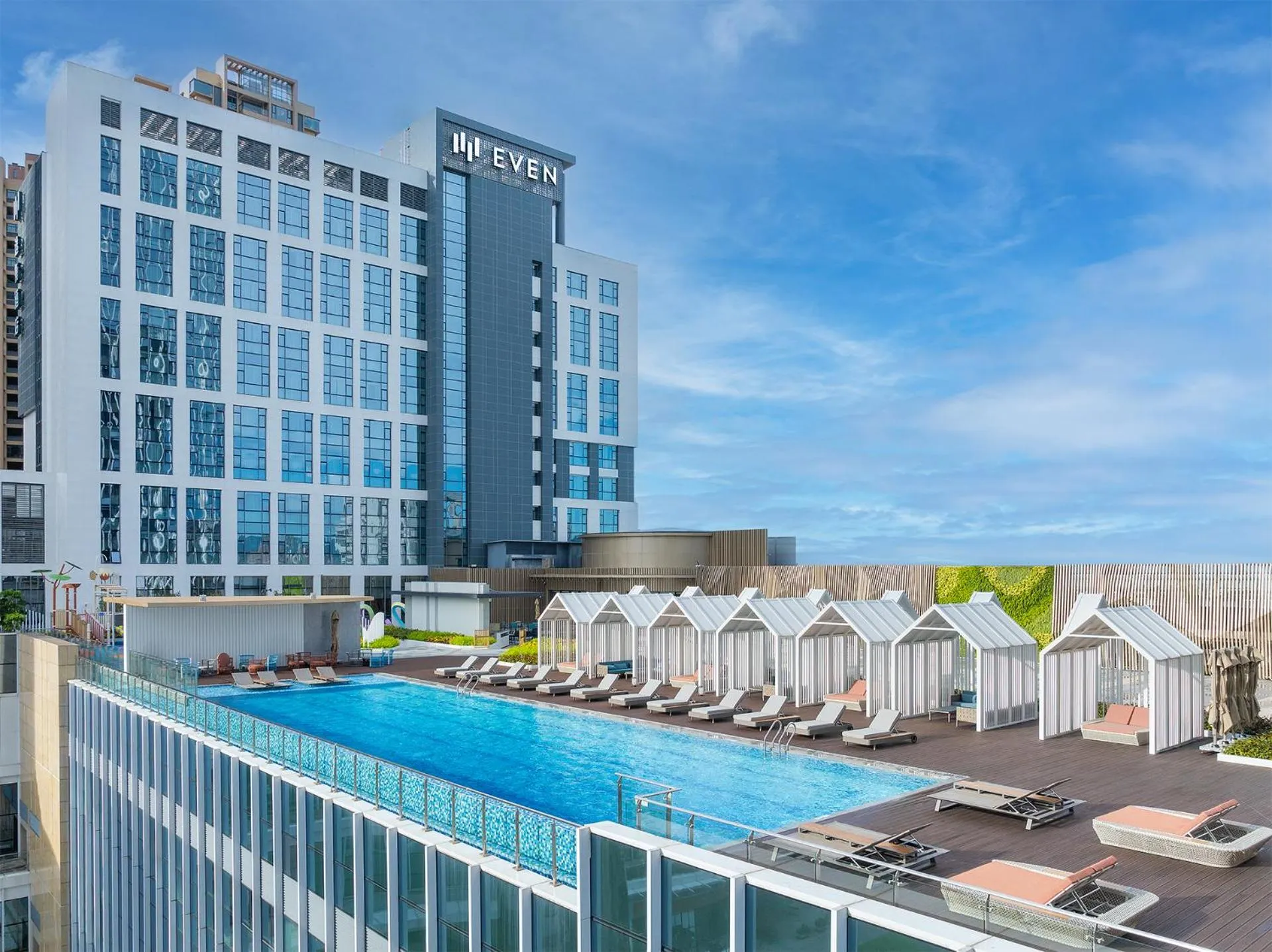 Swimming pool in EVEN Hotel Zhongshan City Center by IHG