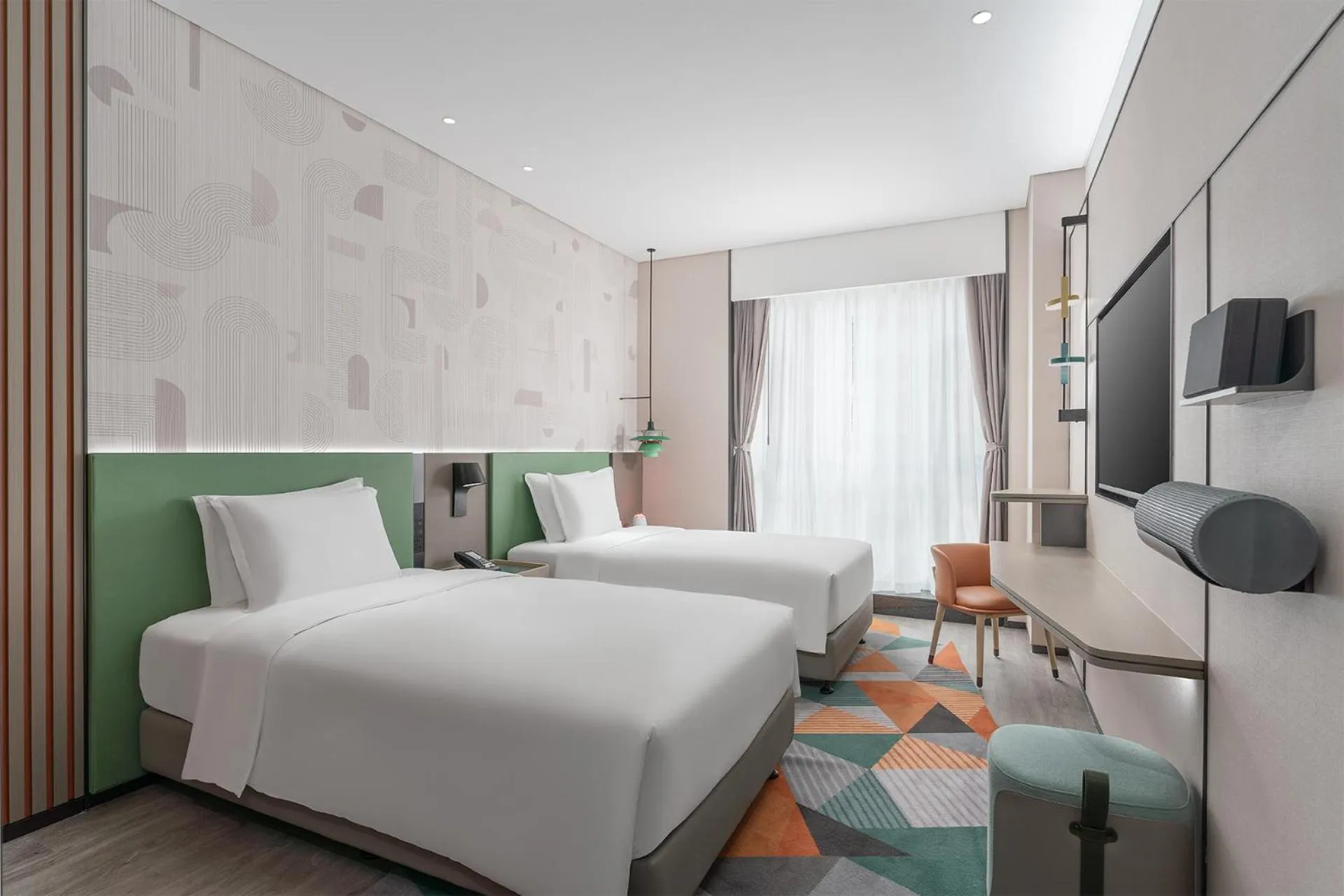 Bedroom, Bed in EVEN Hotel Zhongshan City Center by IHG