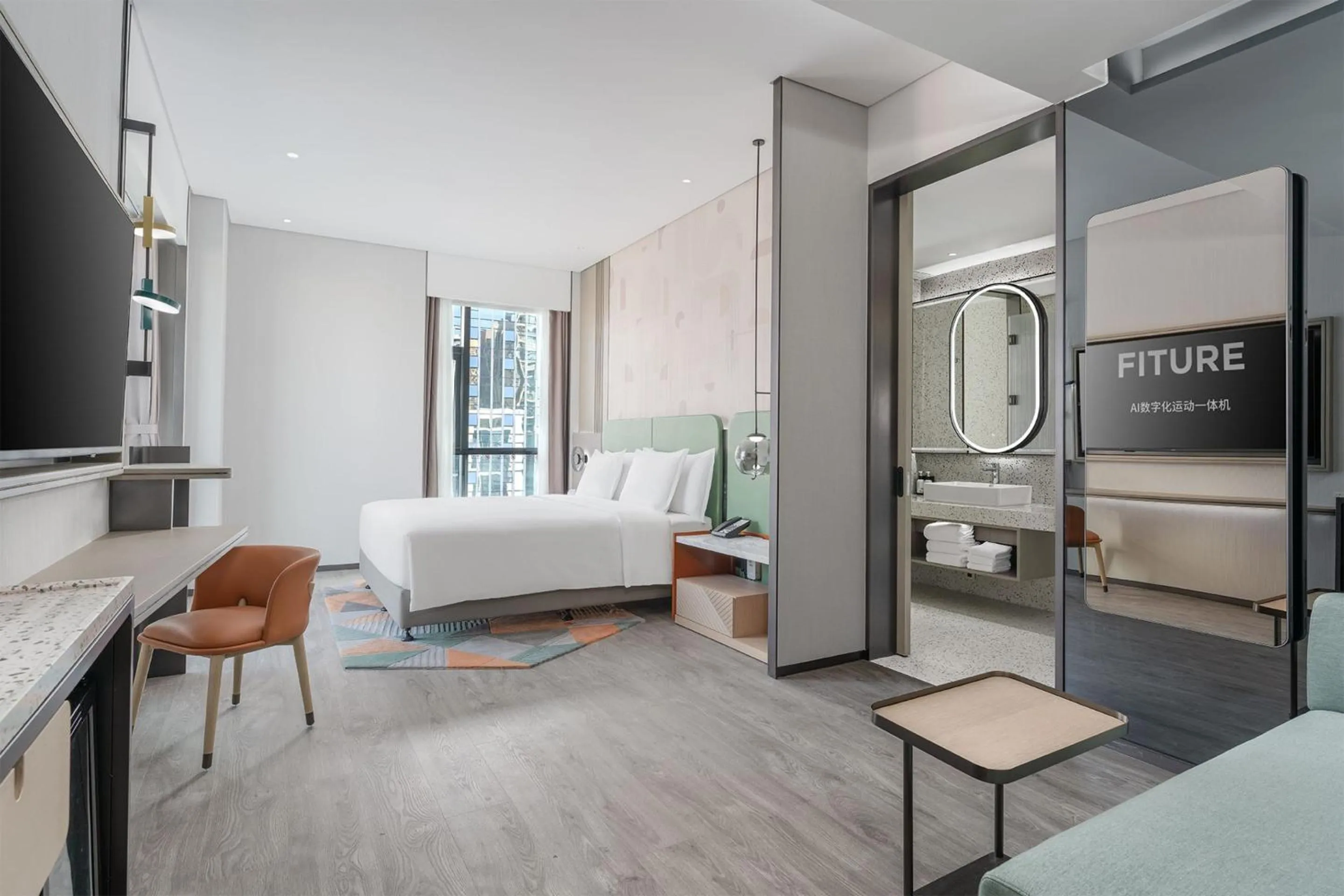 Bed in EVEN Hotel Zhongshan City Center by IHG