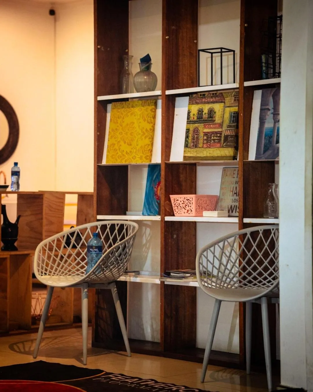 Seating area in concierge hotel