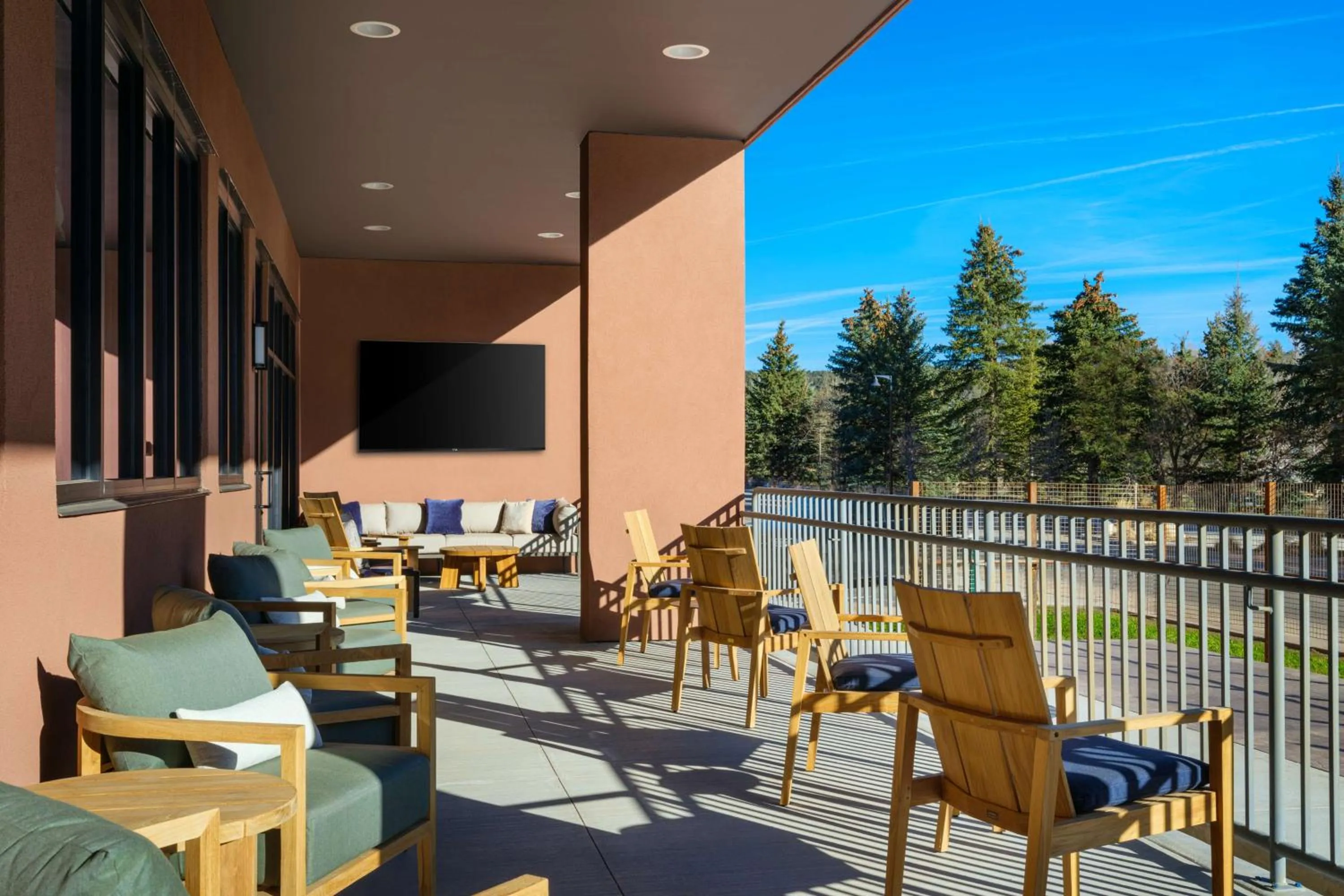 Patio in The Hoffmann Hotel Basalt Aspen Tapestry Collection Hilton