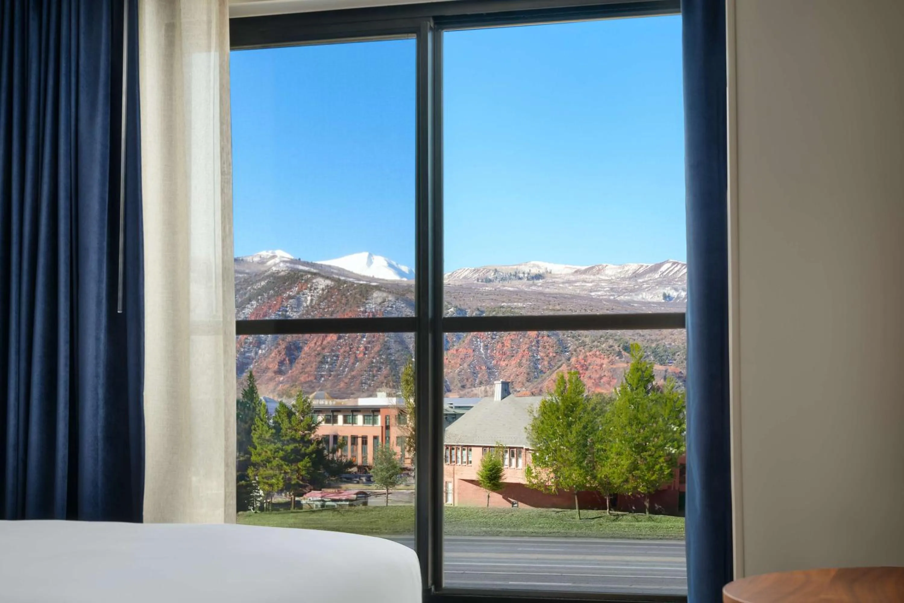 View (from property/room), Bed in The Hoffmann Hotel Basalt Aspen Tapestry Collection Hilton