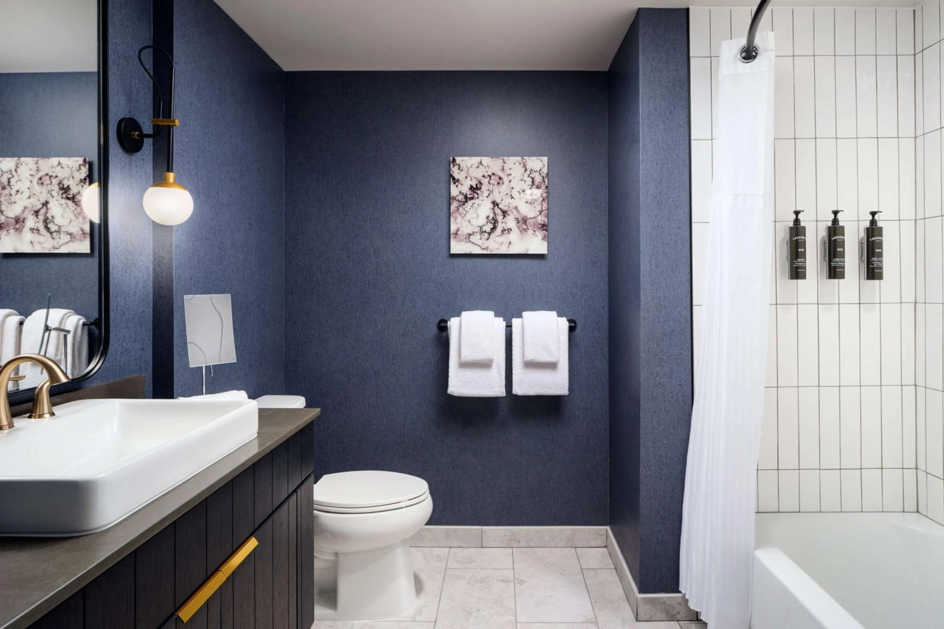 Bathroom in The Hoffmann Hotel Basalt Aspen Tapestry Collection Hilton