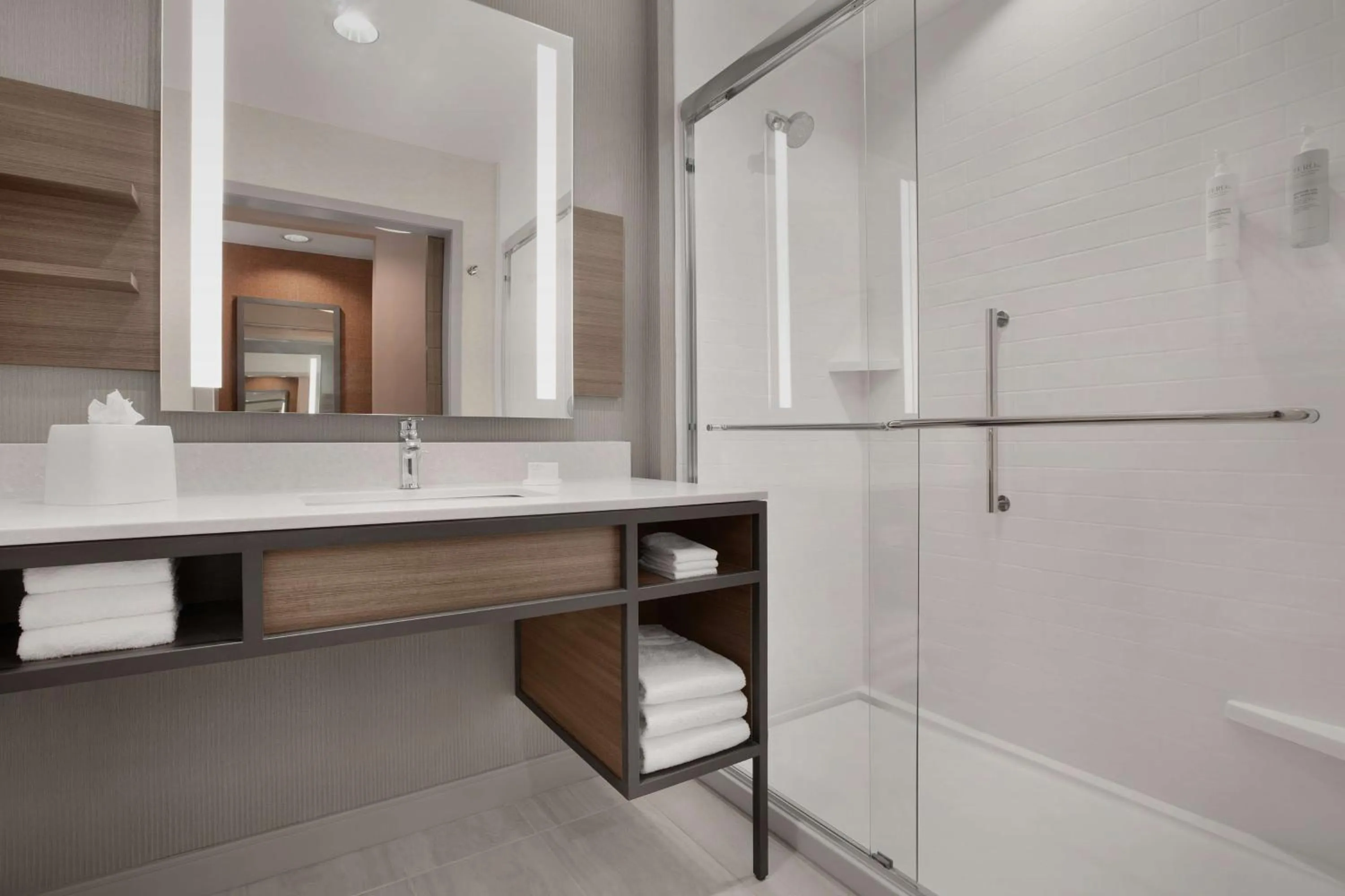 Bathroom in Hilton Garden Inn Denver Airport Tower Road