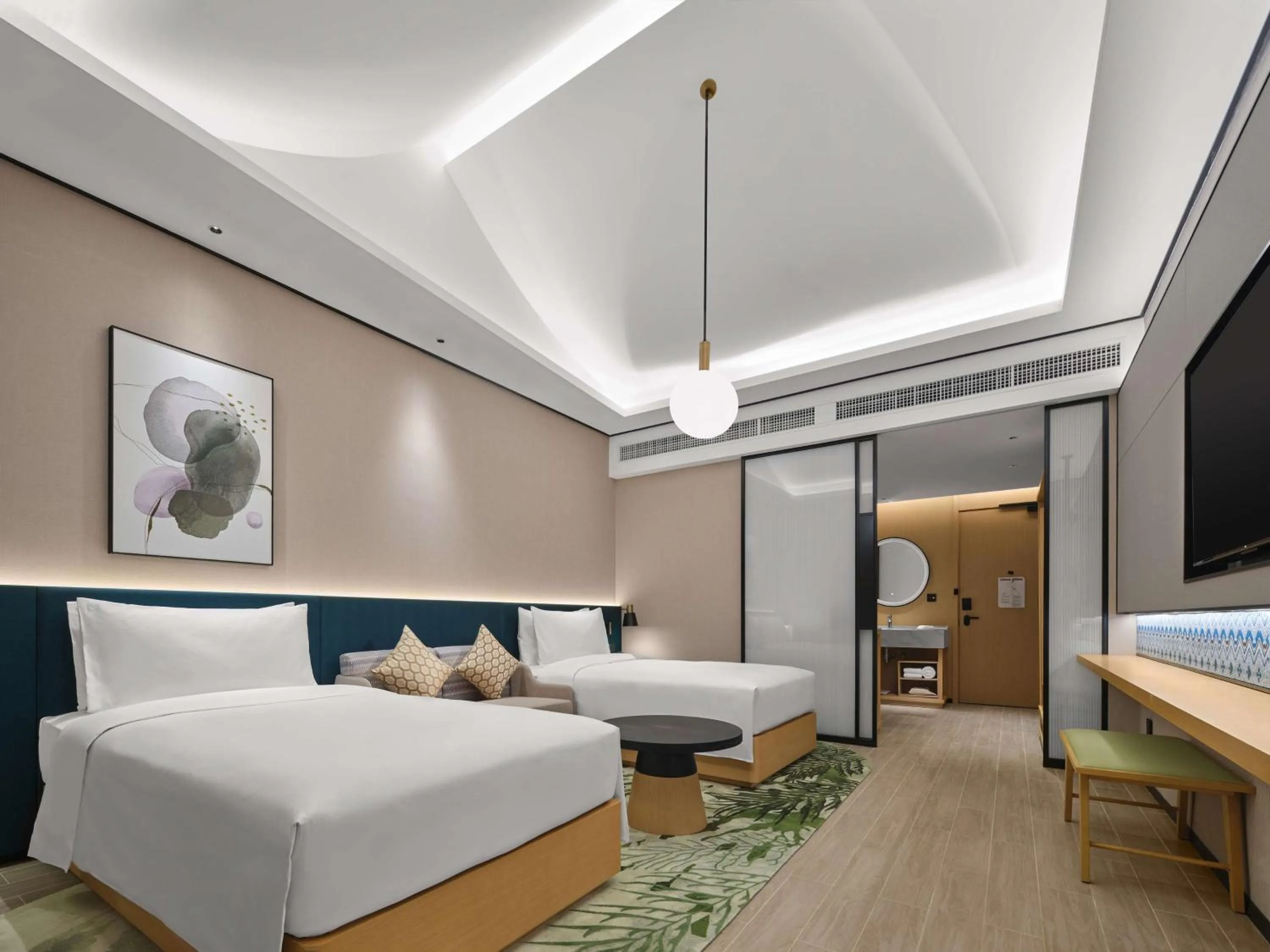 Bed in Hilton Garden Inn Guilin Yangshuo