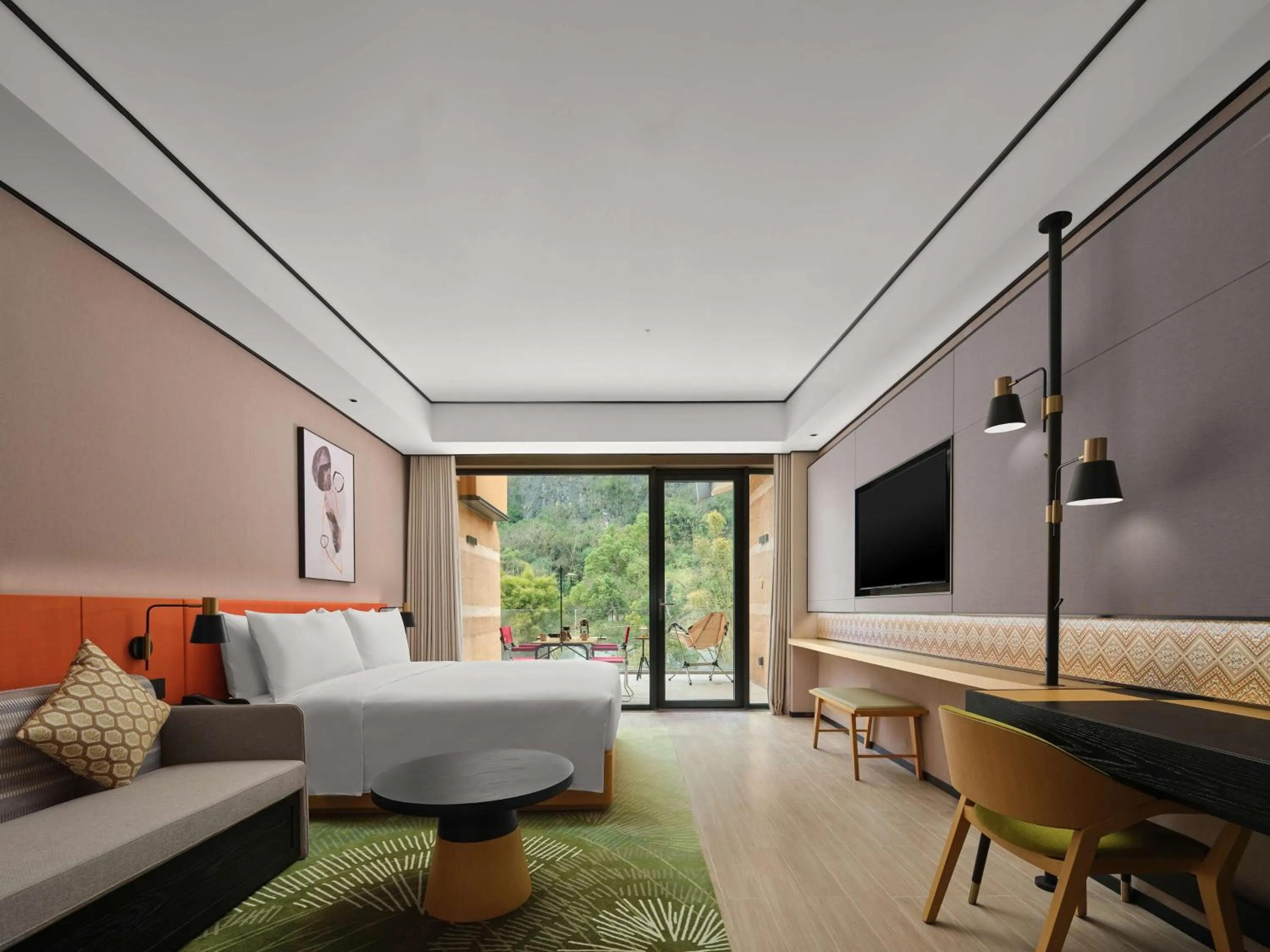 Bed in Hilton Garden Inn Guilin Yangshuo