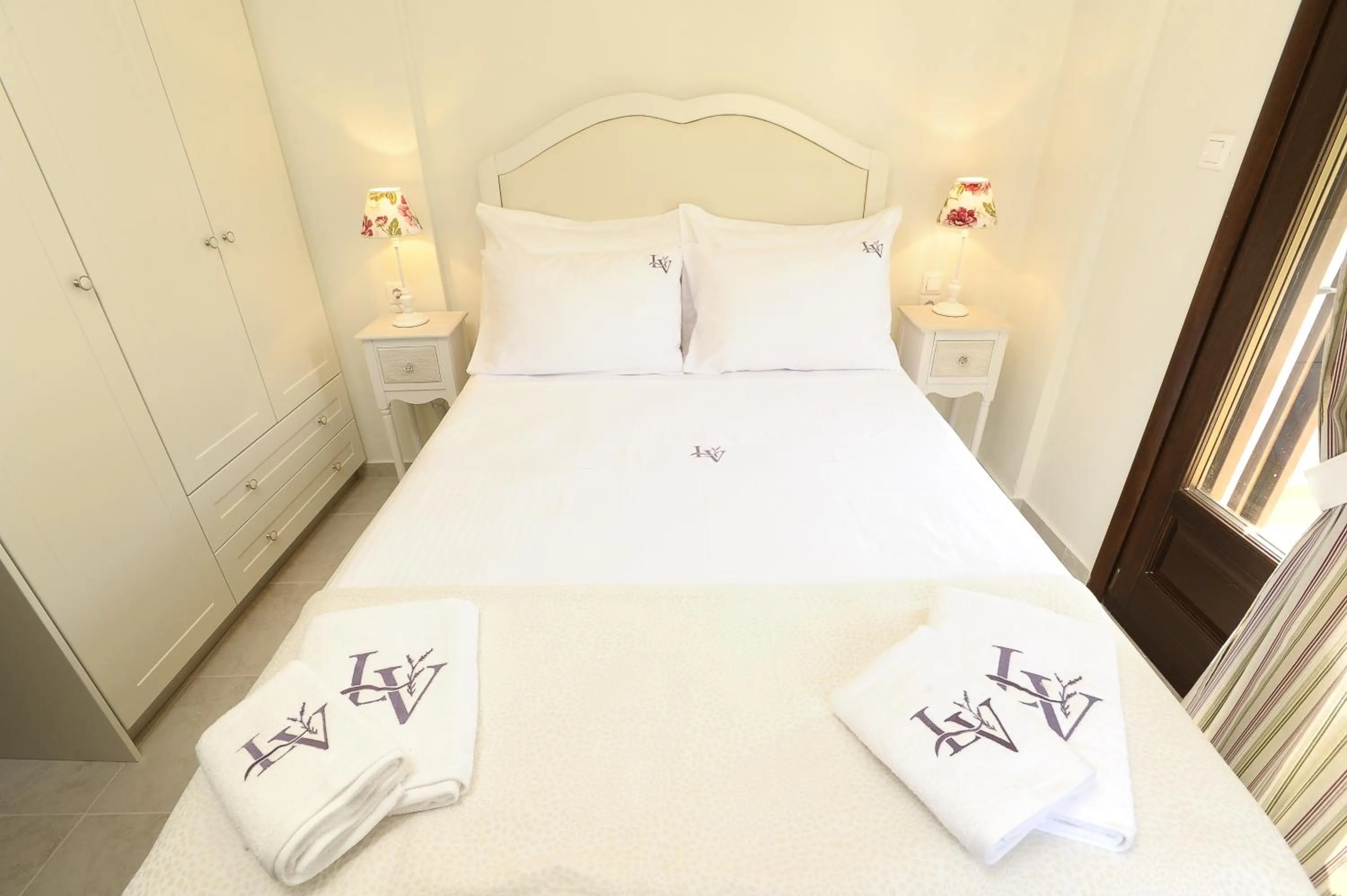 Bed in Levantes Villas