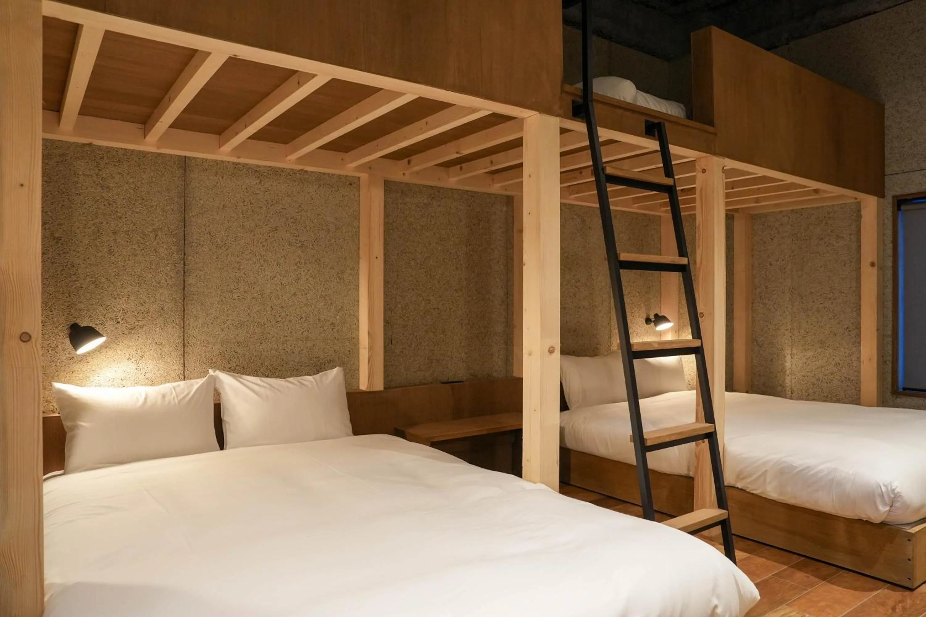 Bed in Green Room Hotel