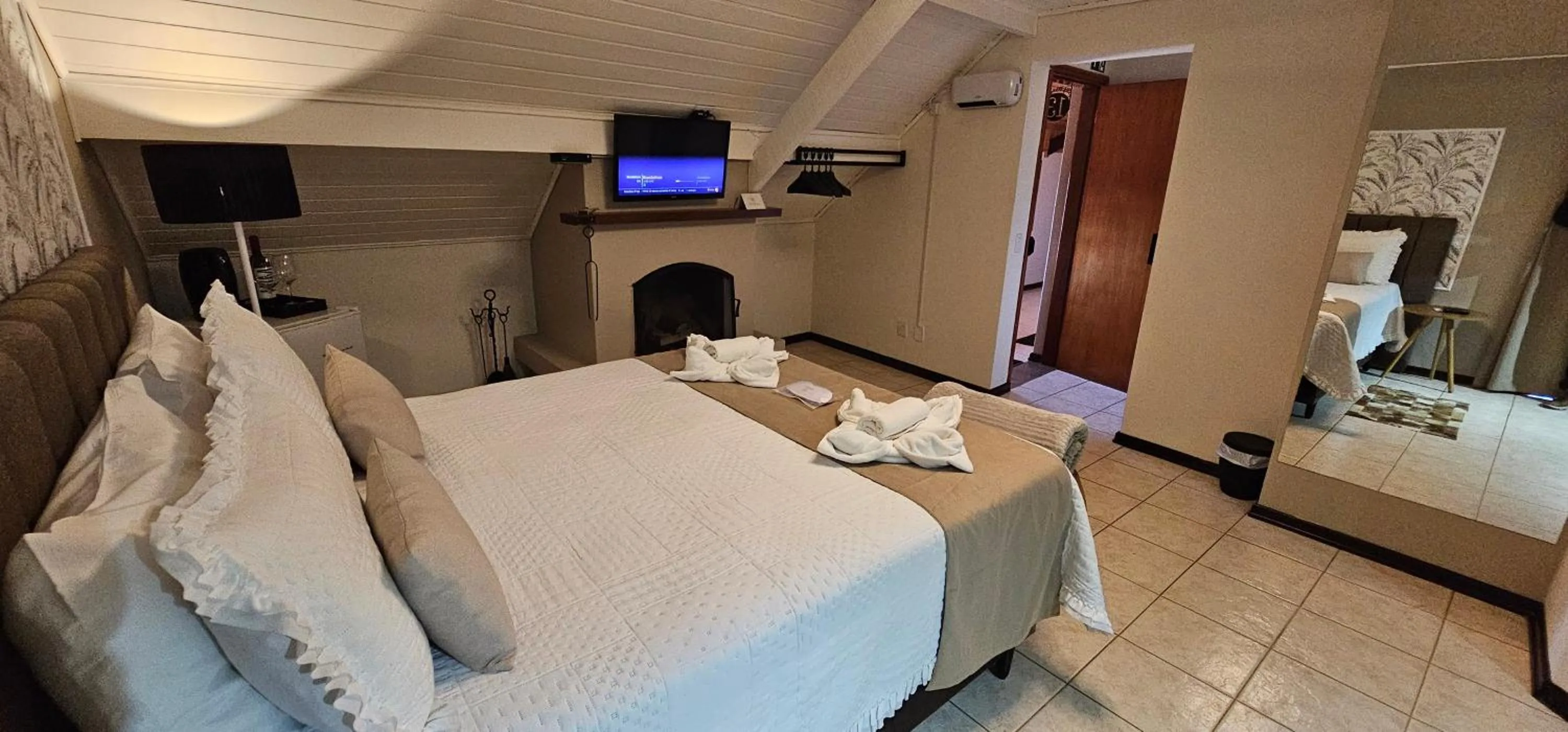 Bed in Pousada Flor de Lua Monte Verde