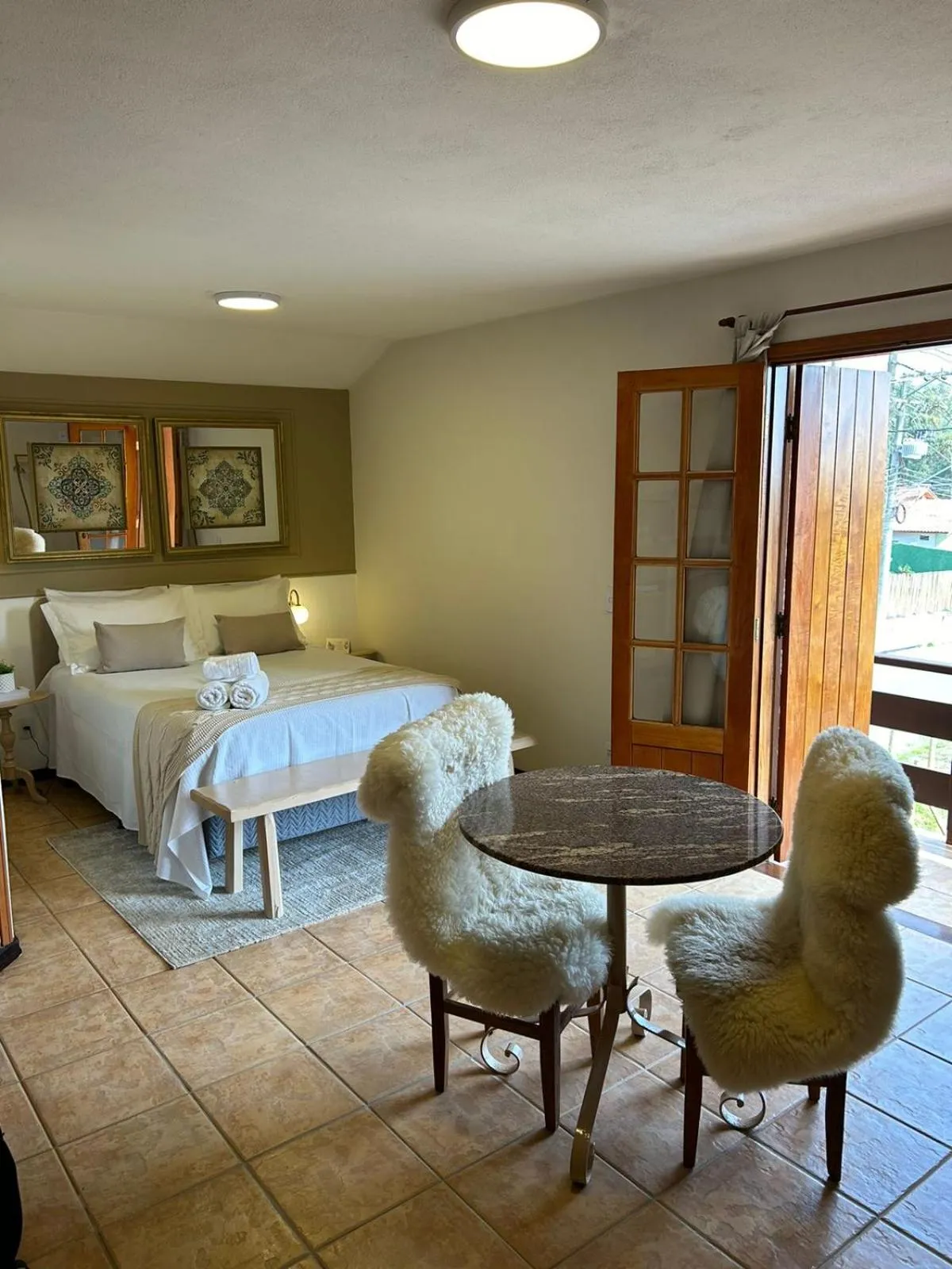 Bed in Pousada Flor de Lua Monte Verde