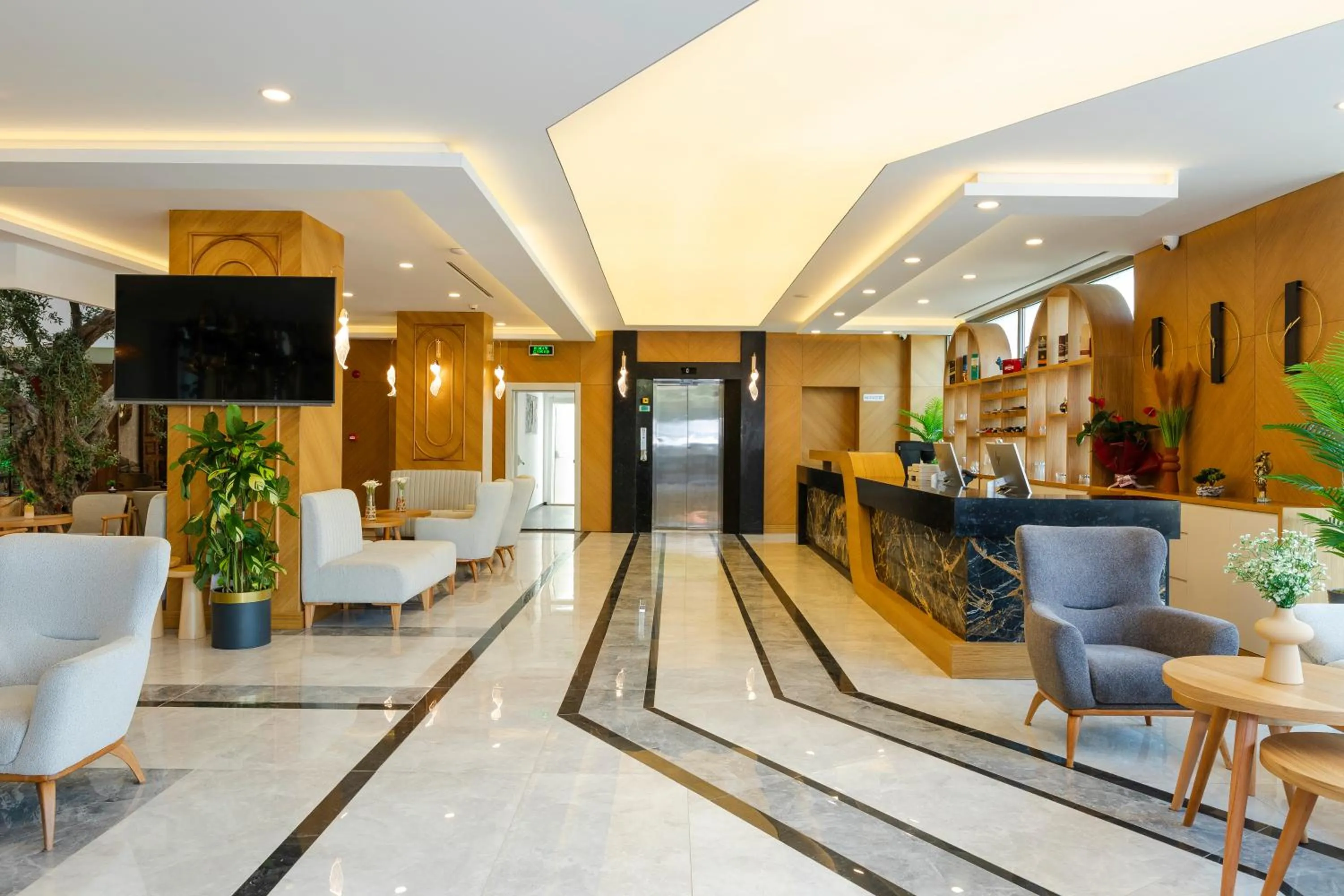 TV and multimedia in Güllük Uno Elegance Otel