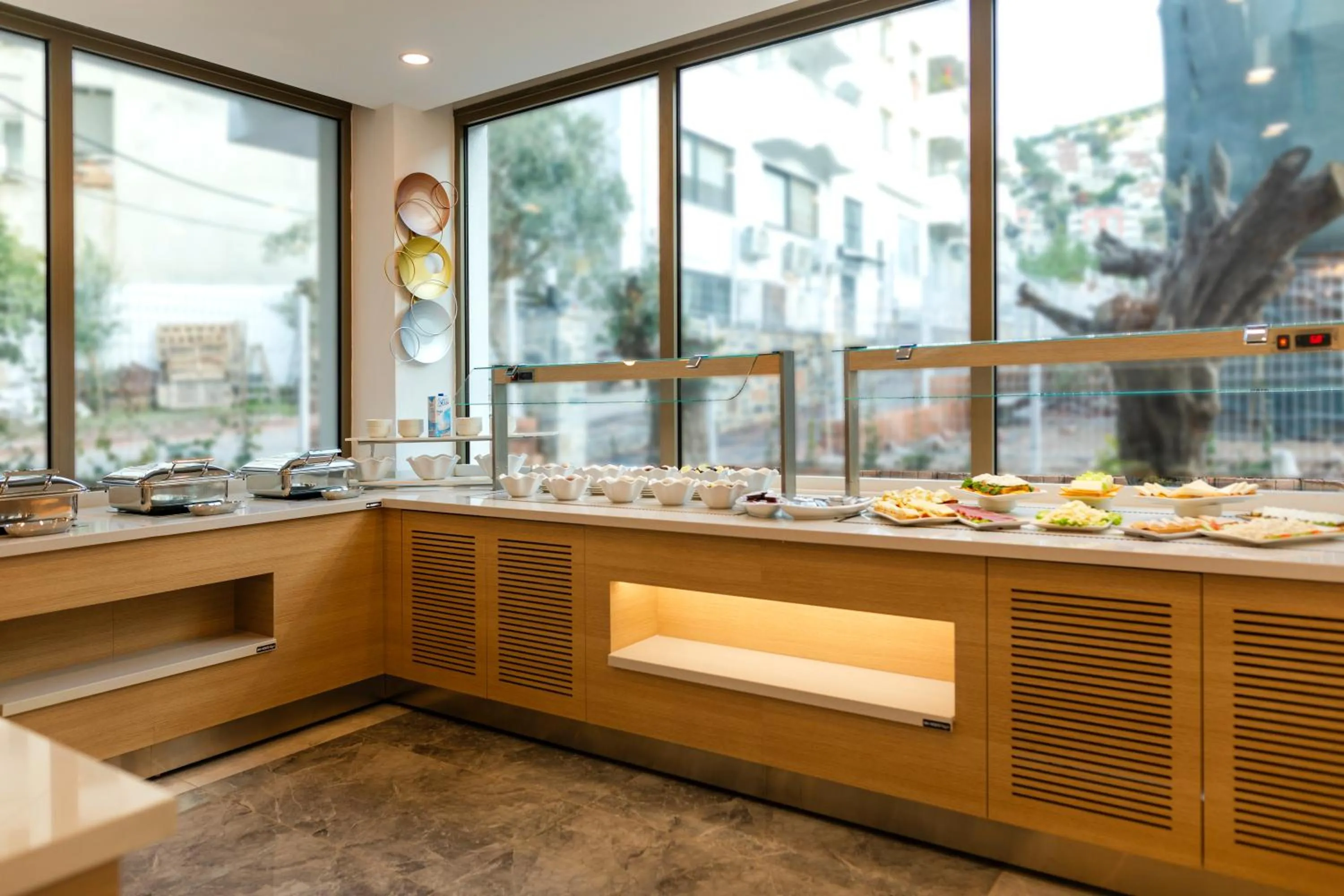 Buffet breakfast in Güllük Uno Elegance Otel