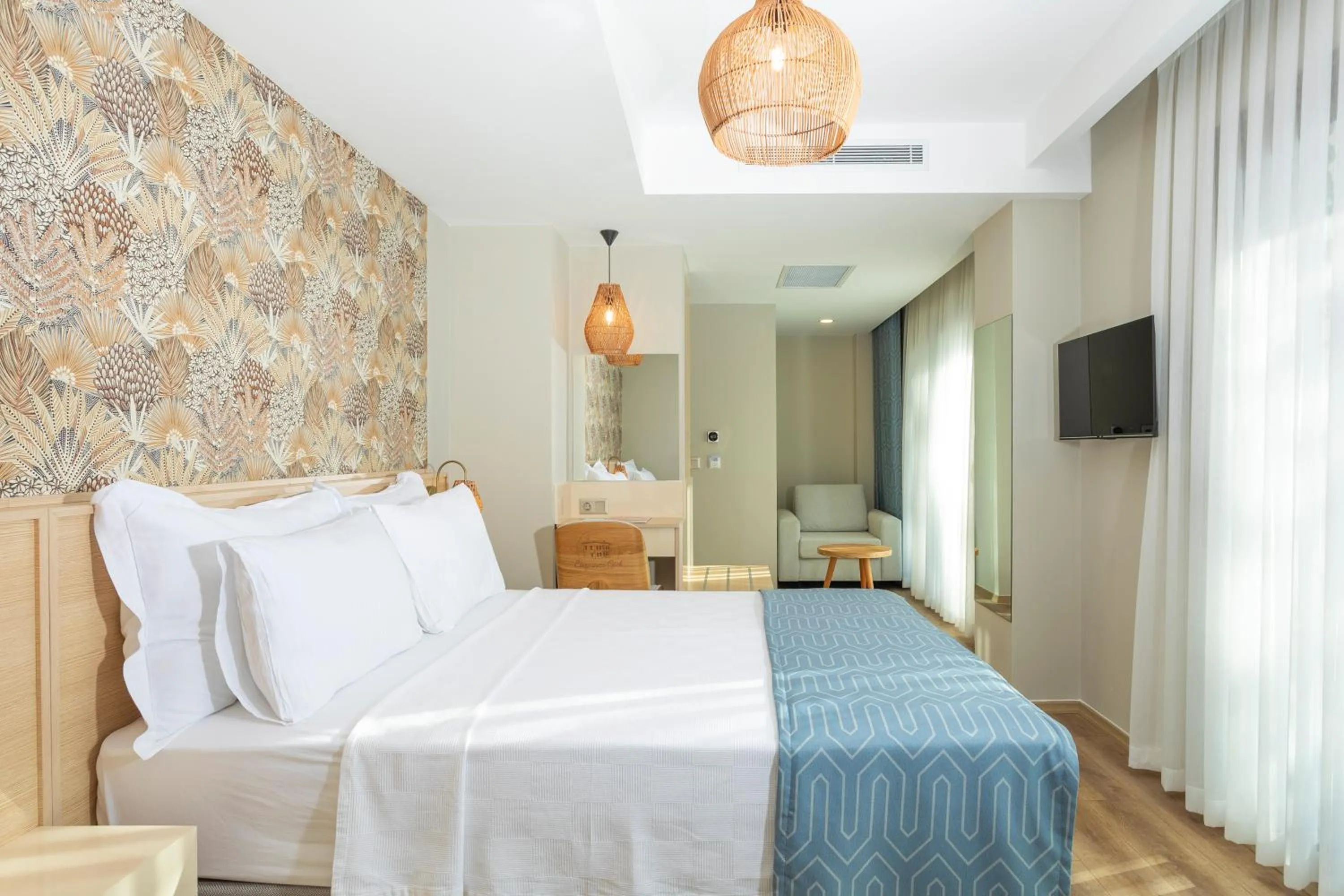 Bed in Güllük Uno Elegance Otel