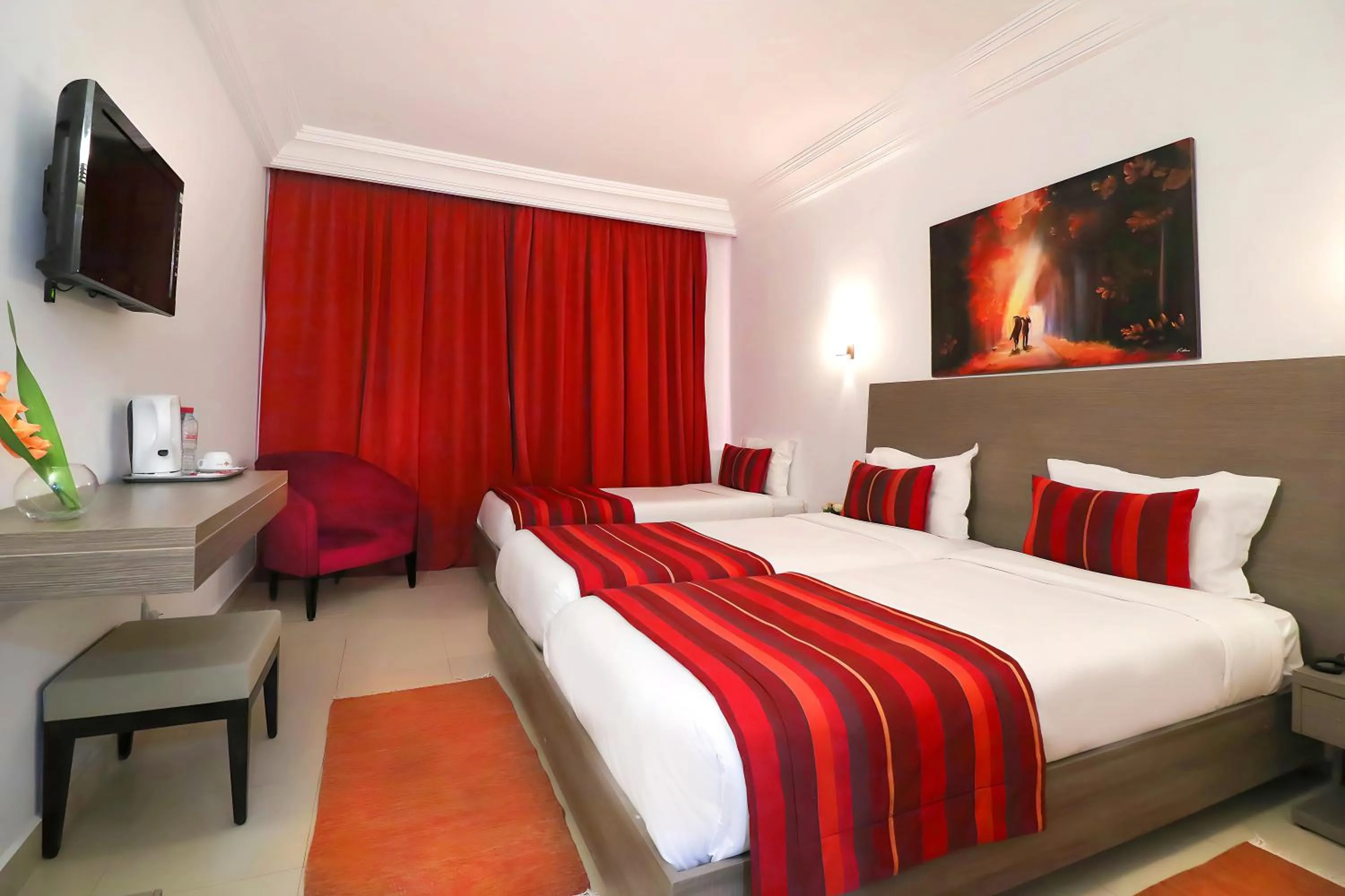 Bed in El Oumara Hotel