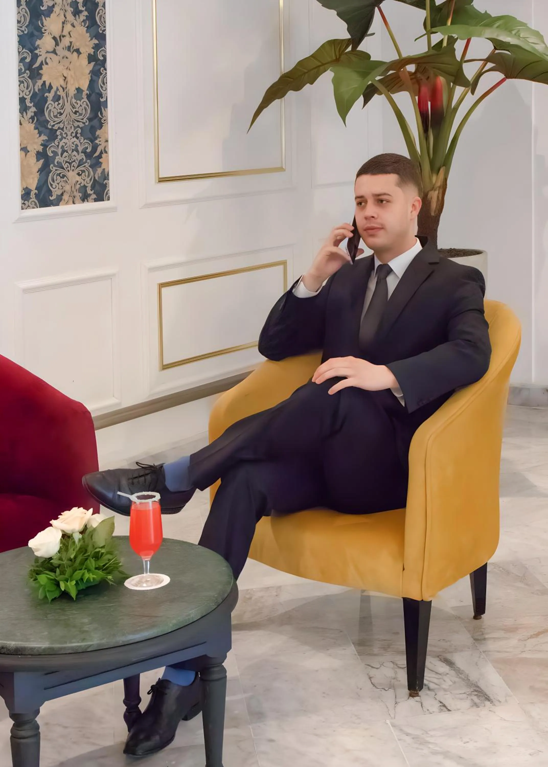 Seating area in El Oumara Hotel