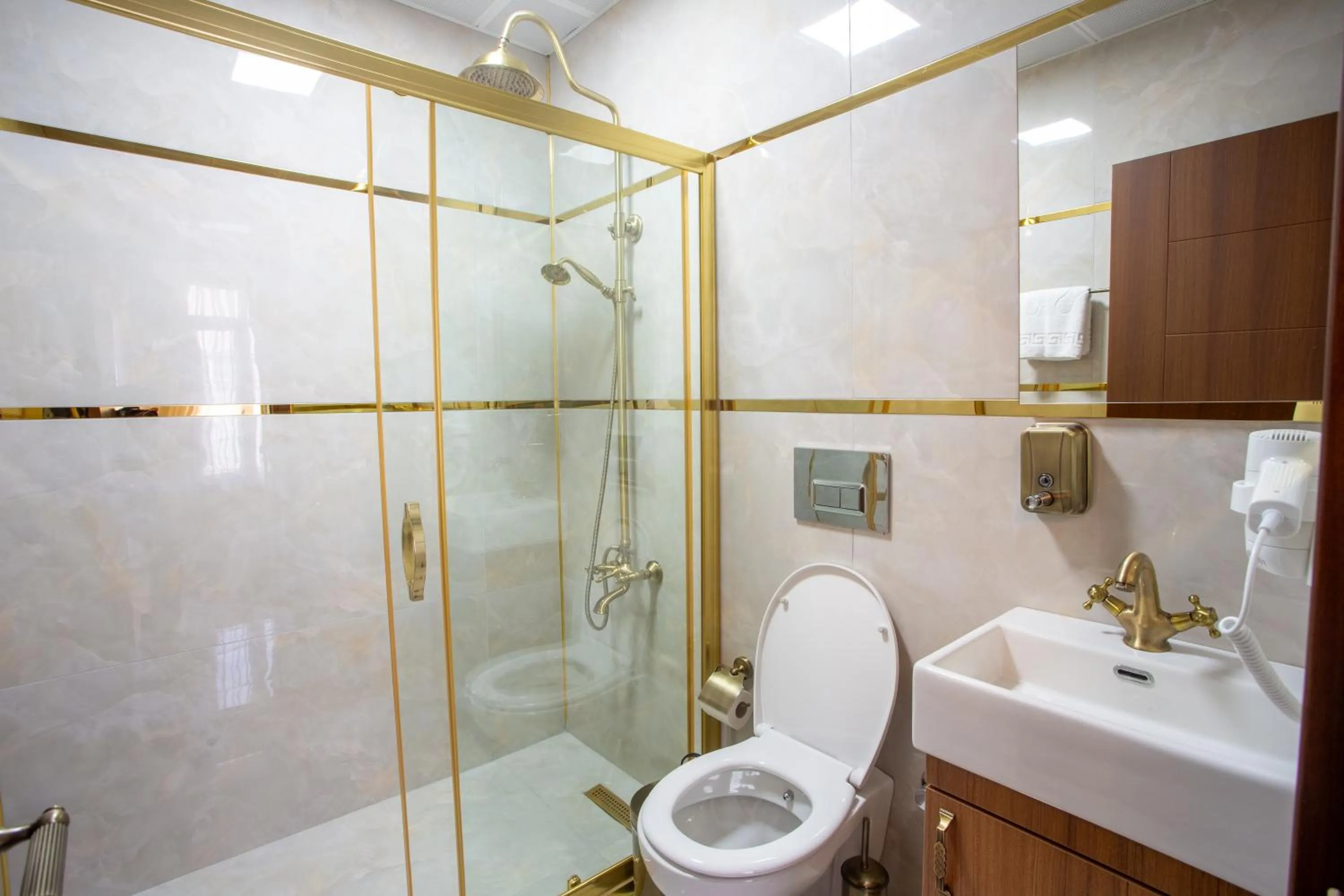 Shower in Sayina Hotel