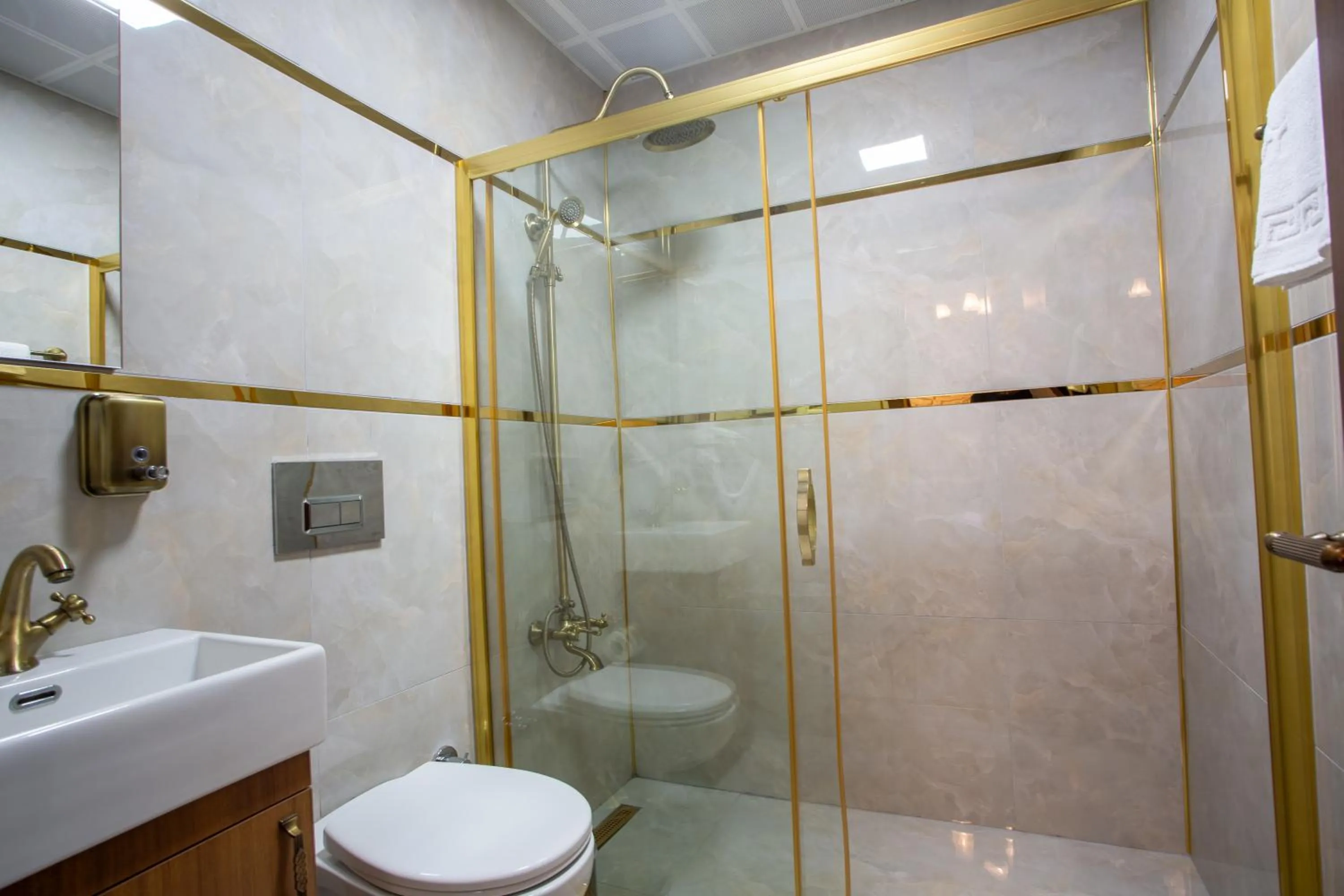 Shower in Sayina Hotel