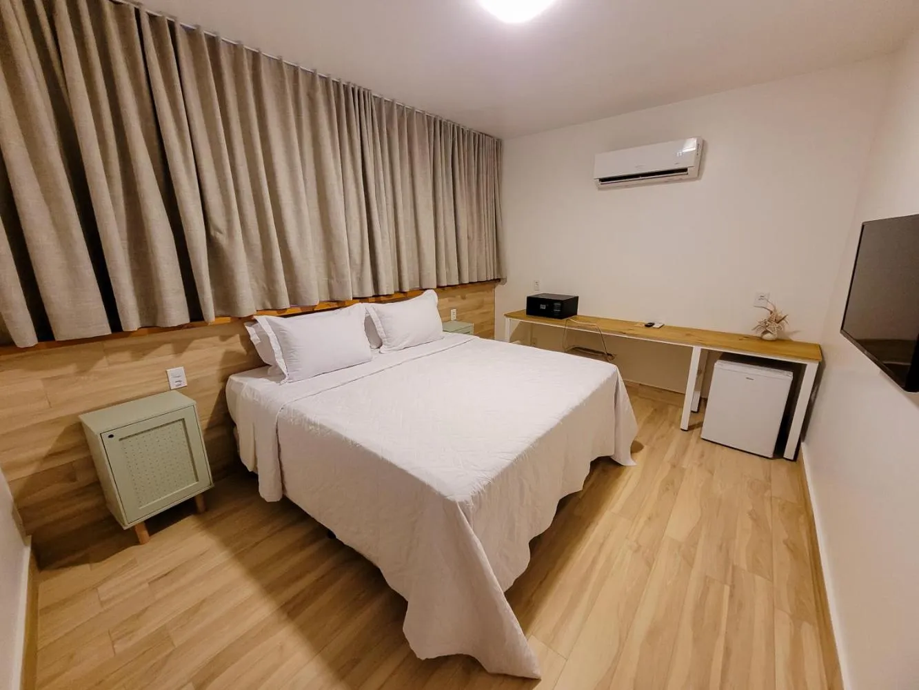 Bed in Topázio Pousada