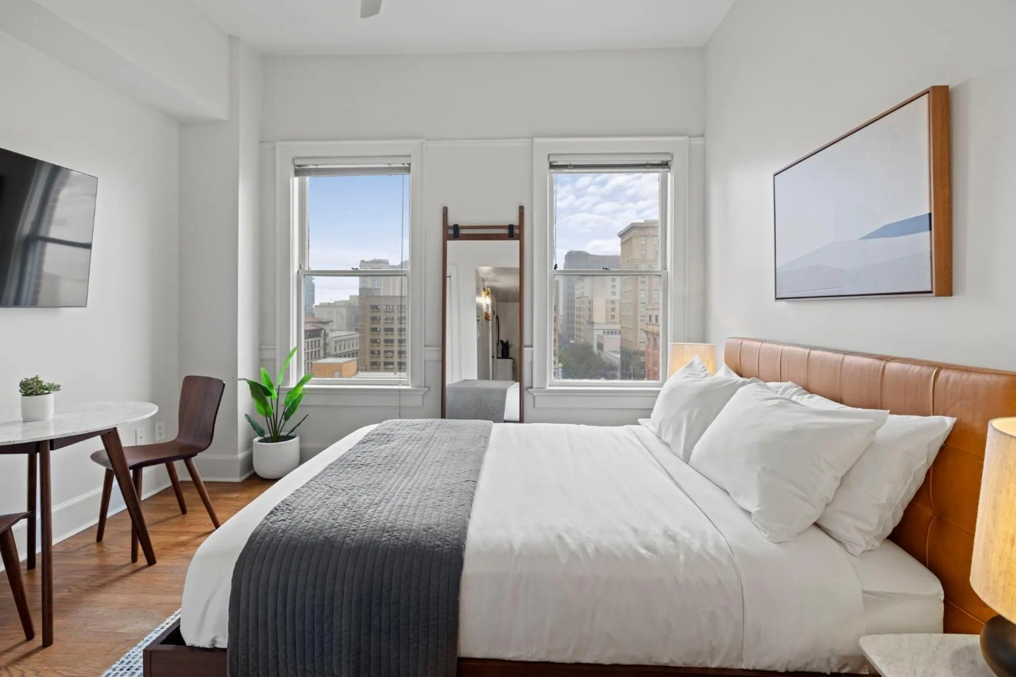 Bed in The Maverick, powered by Placemakr - River Walk