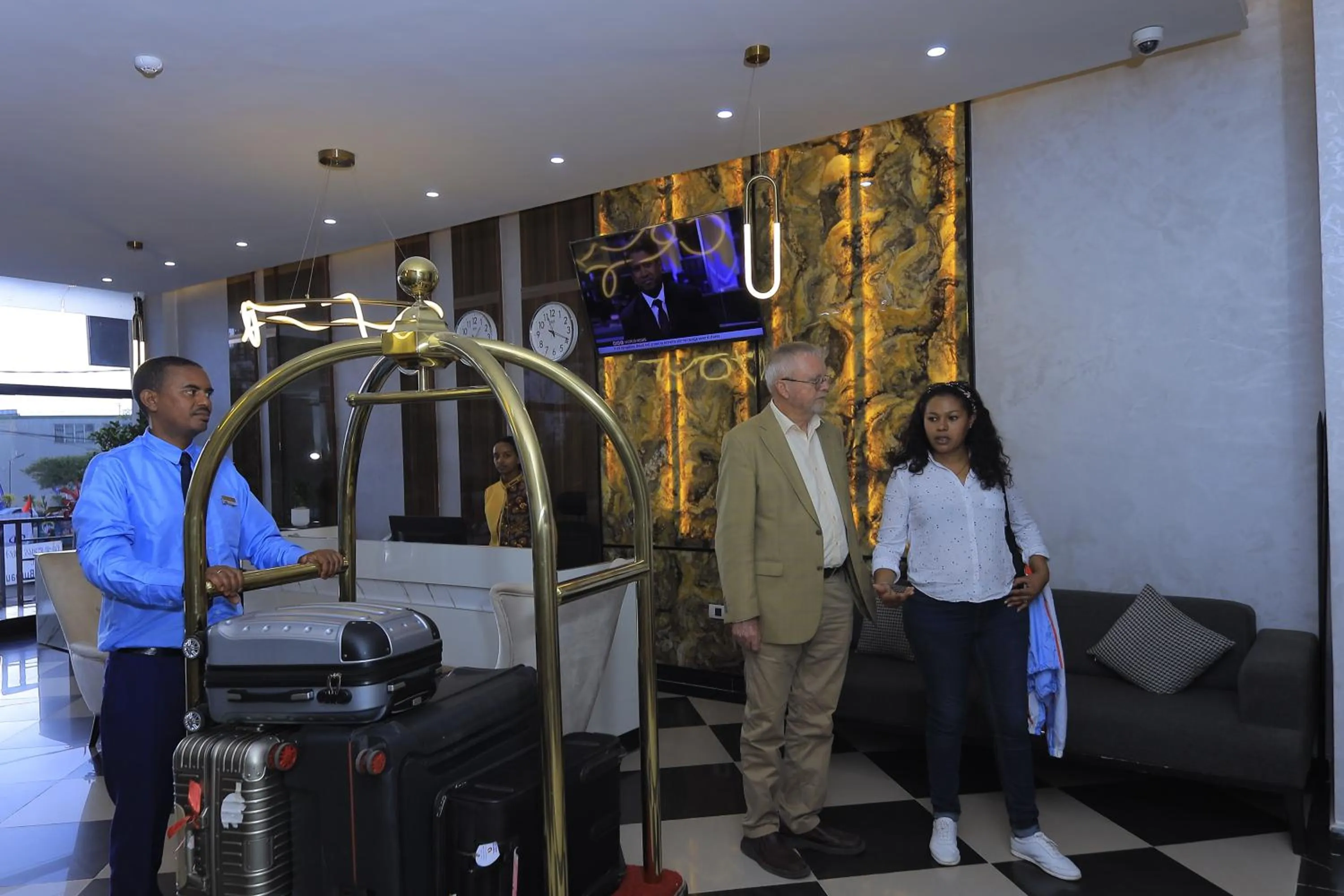 Lobby or reception in Zemilo Hotel Apartment