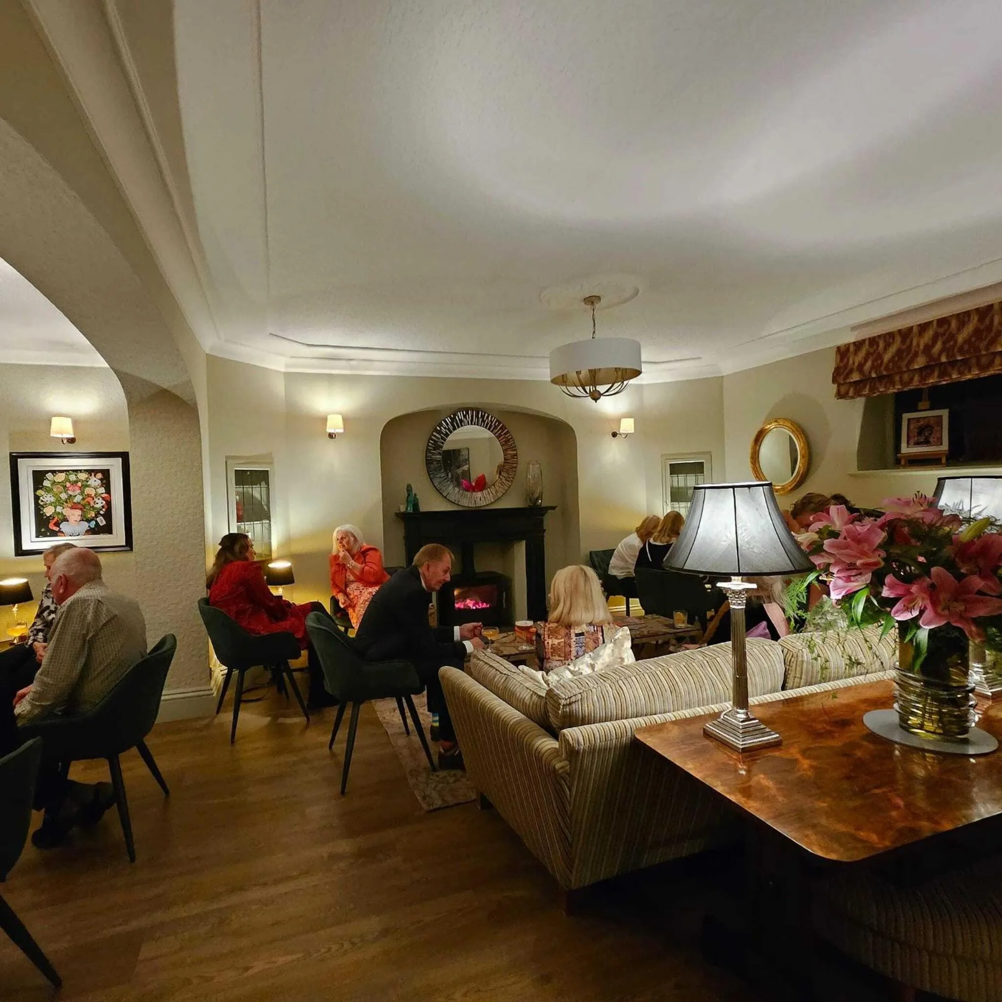 Living room in Burlington Berties Boutique Hotel