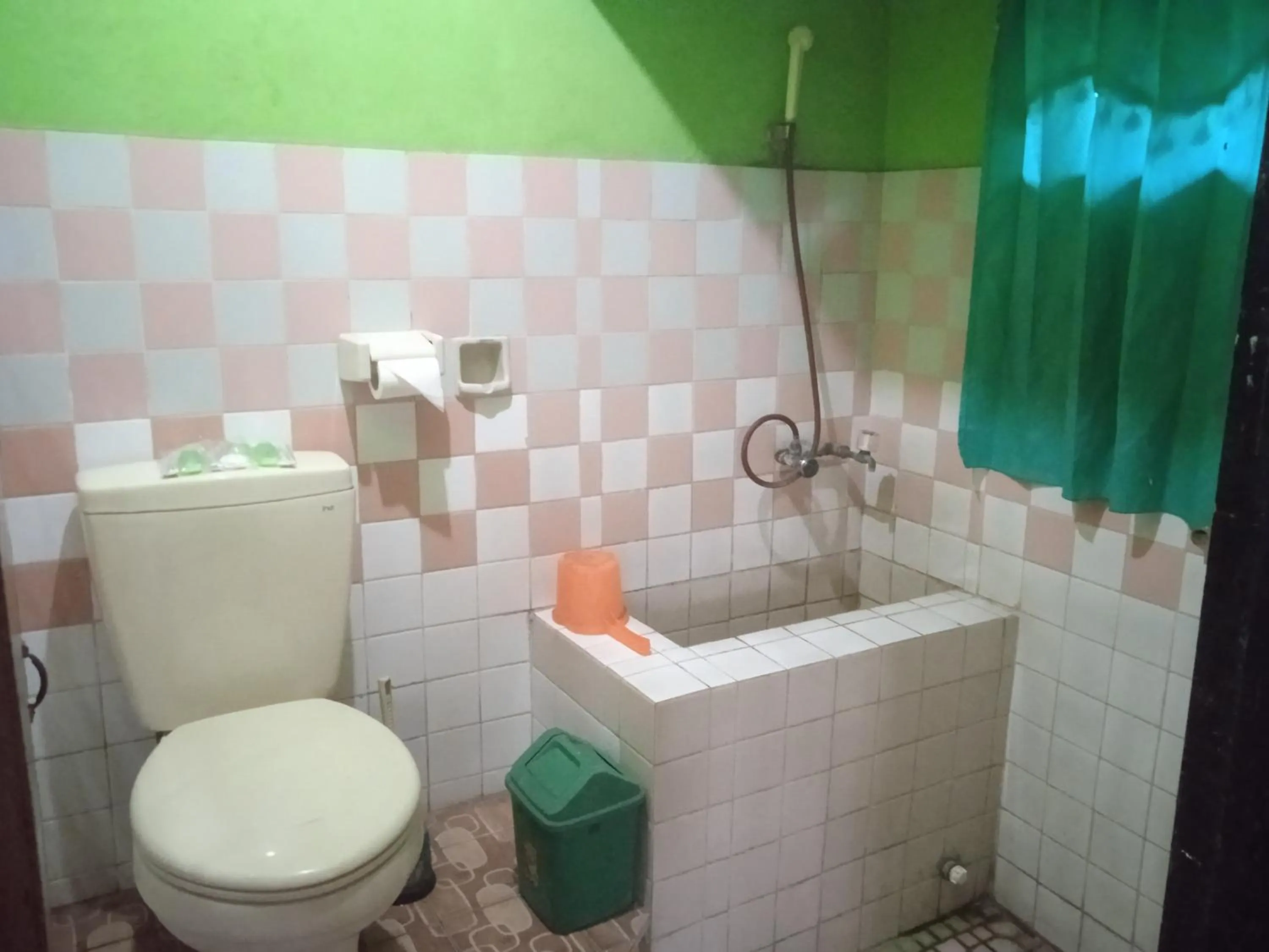 Shower in Yoschi's Hotel Bromo