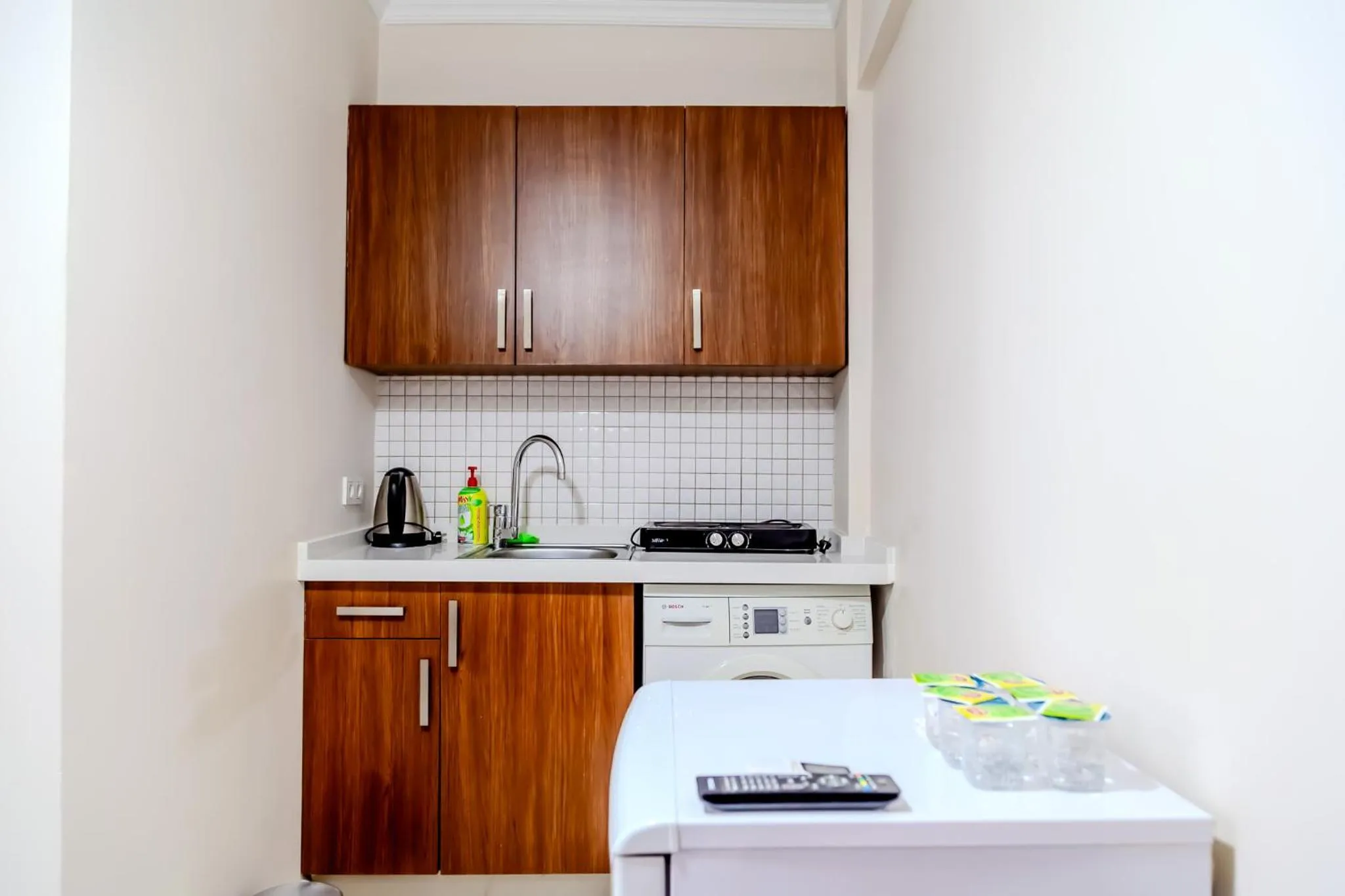 Kitchen or kitchenette in City Hall Apart Hotel Sultanahmet