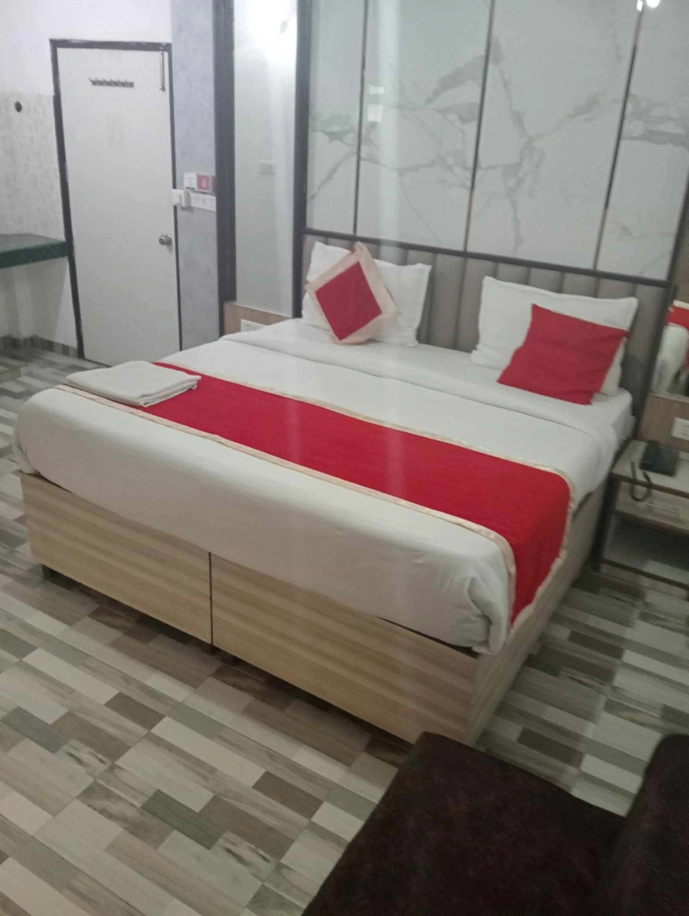 View (from property/room), Bed in Hotel Clink New Delhi Airport