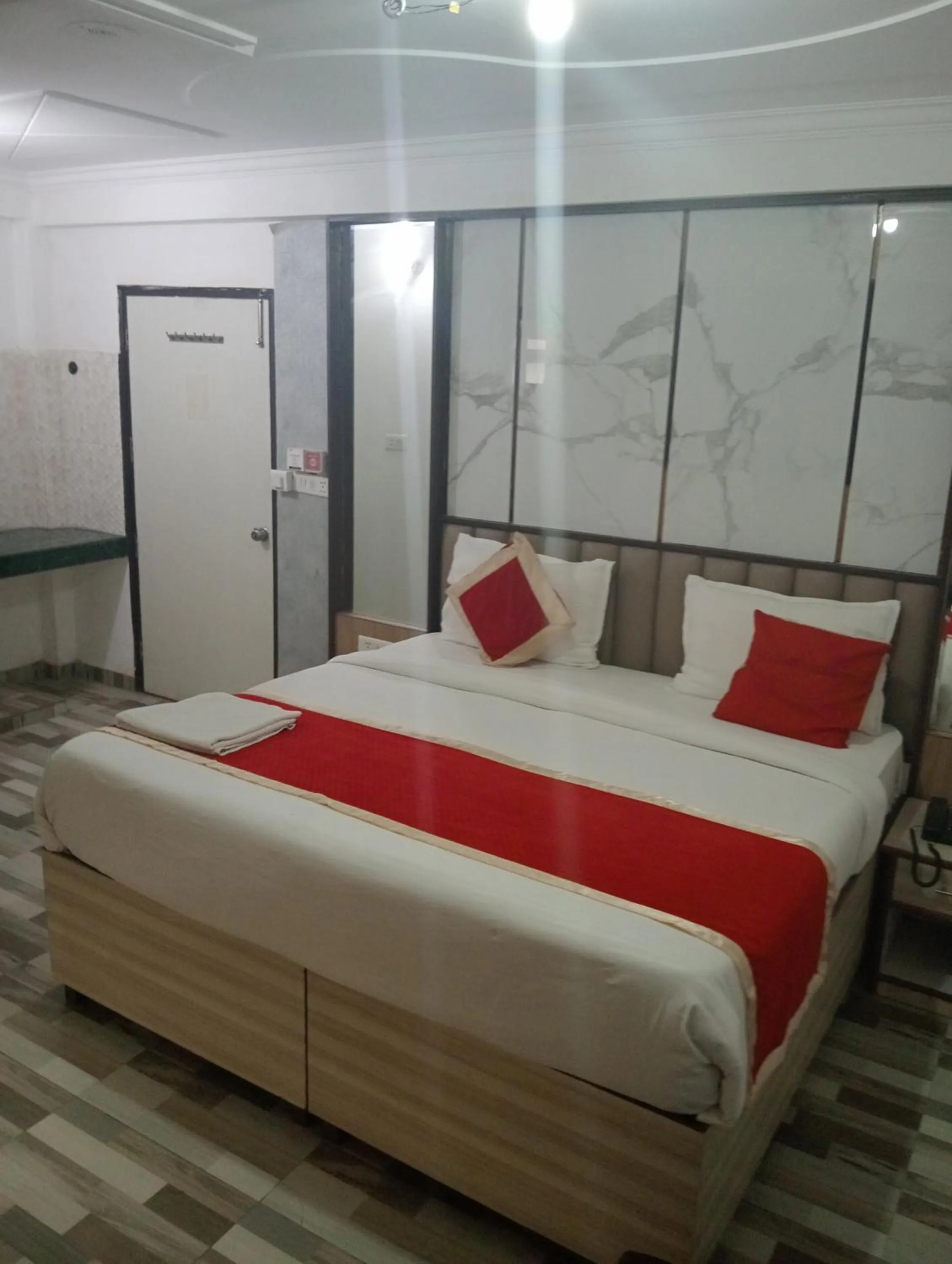 View (from property/room), Bed in Hotel Clink New Delhi Airport