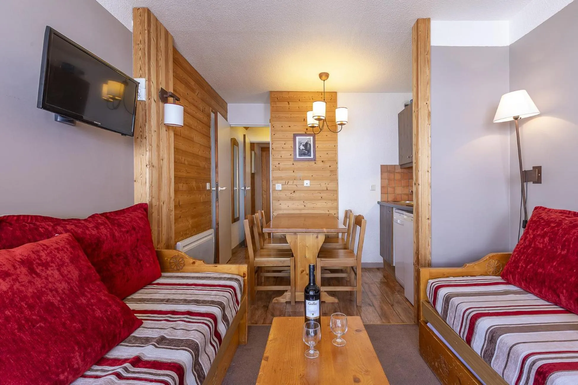 Living room in Résidence Le Pralin