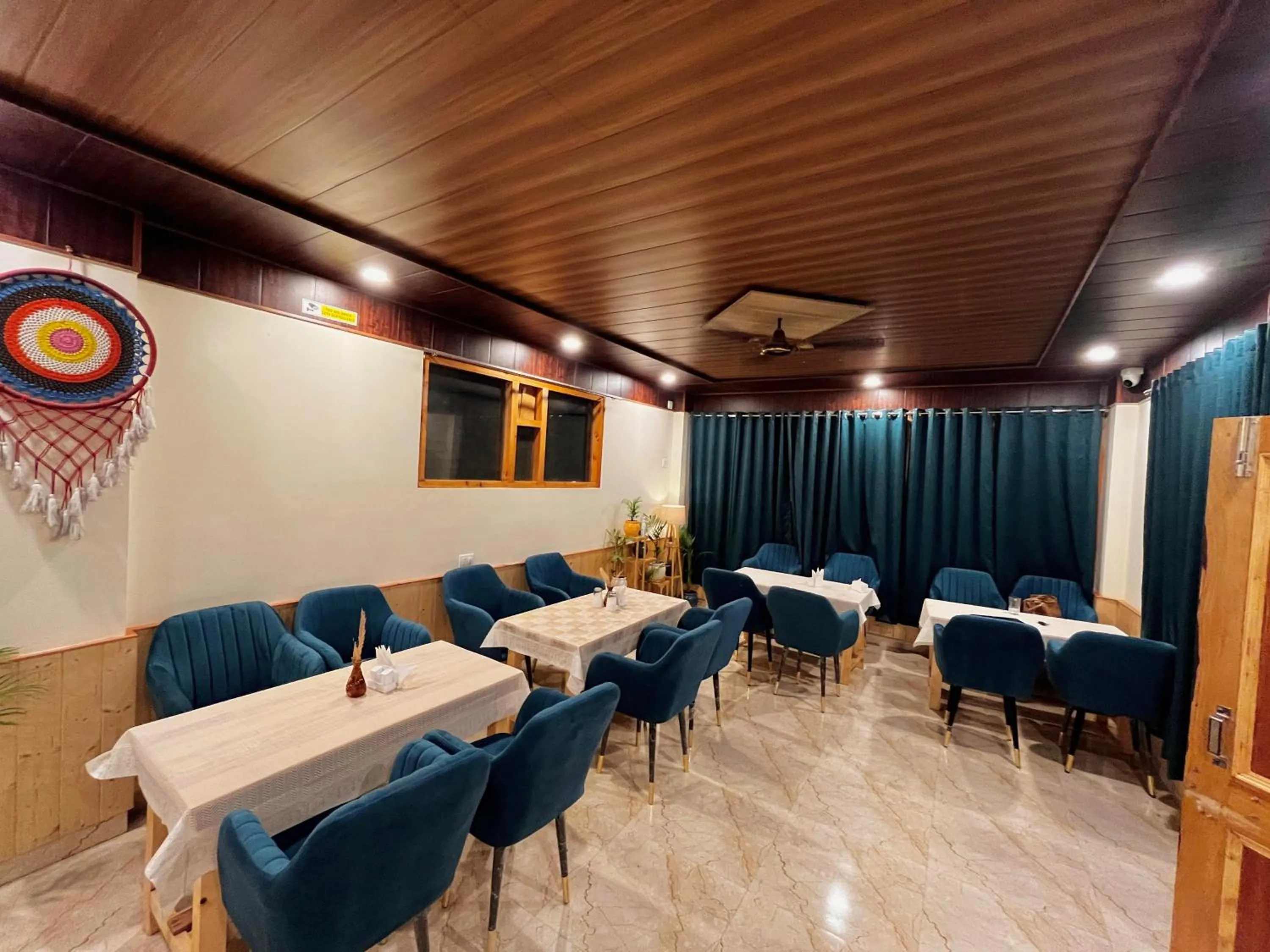 Restaurant/places to eat in Hotel Mid Orchard Kasol l River Side -Pure Veg Hotel