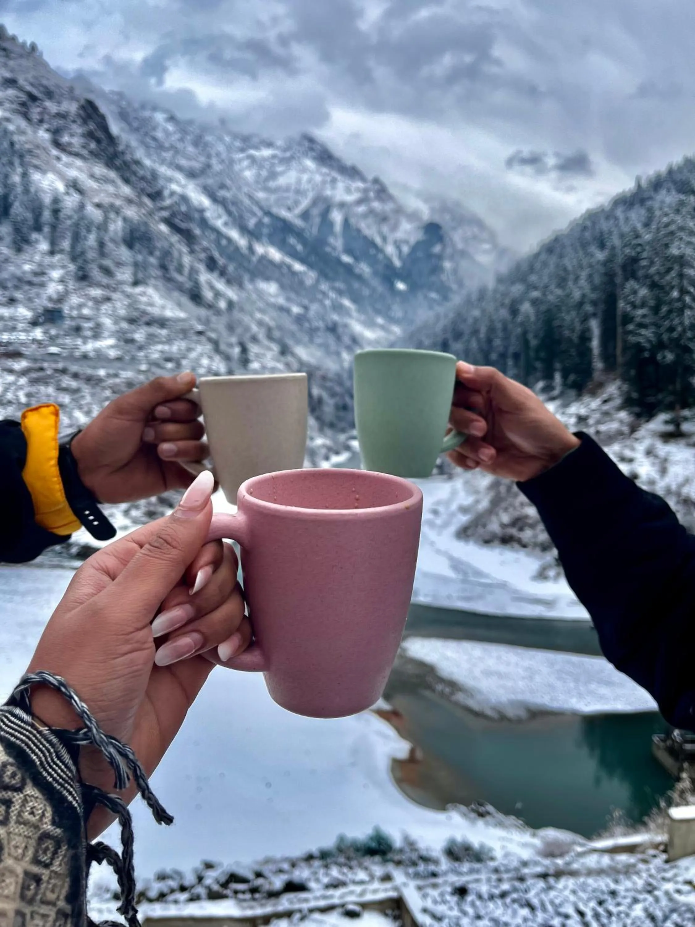 Natural landscape in Hotel Mid Orchard Kasol l River Side -Pure Veg Hotel