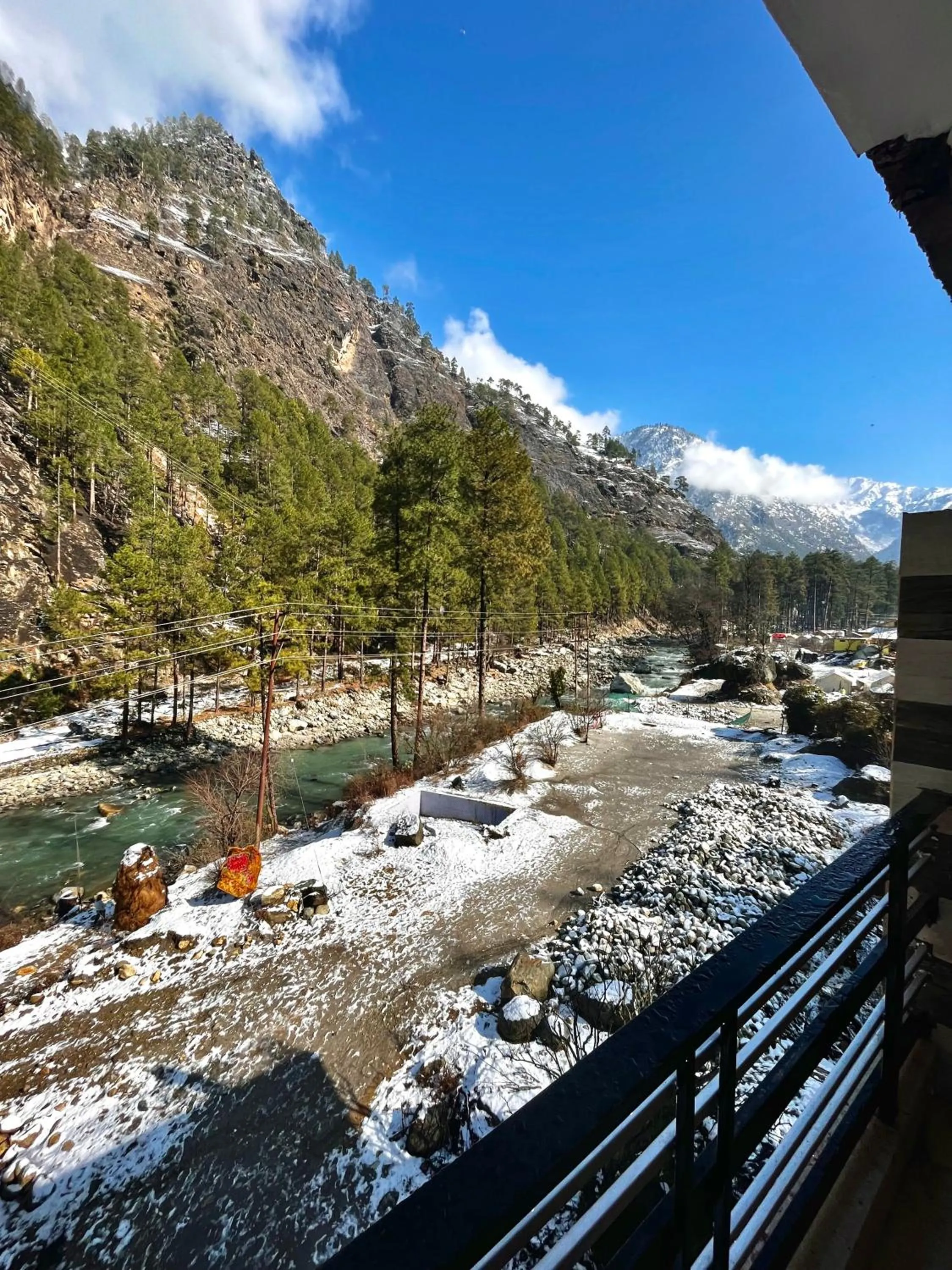 Natural landscape in Hotel Mid Orchard Kasol l River Side -Pure Veg Hotel