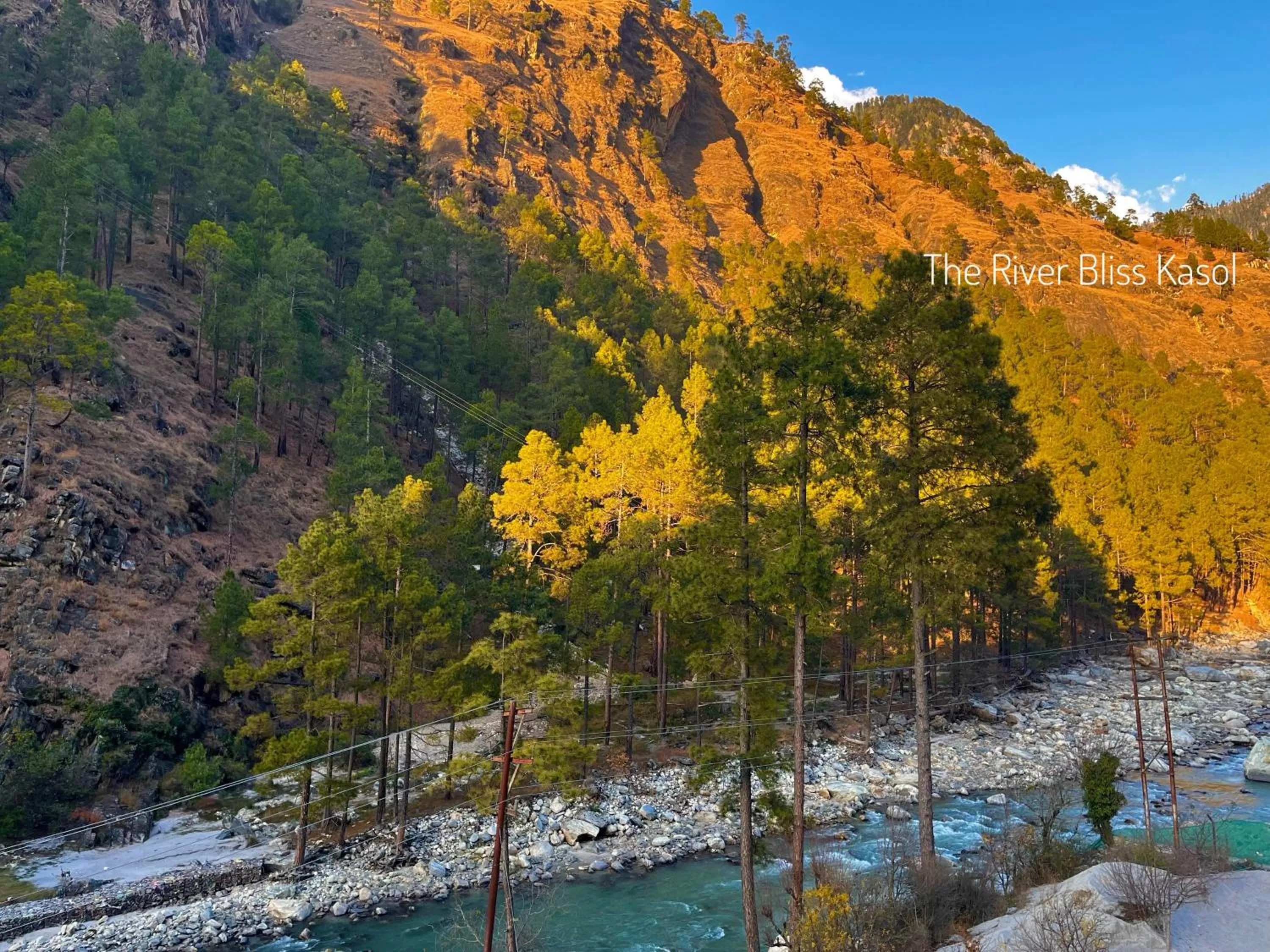 Nearby landmark in Hotel Mid Orchard Kasol l River Side -Pure Veg Hotel