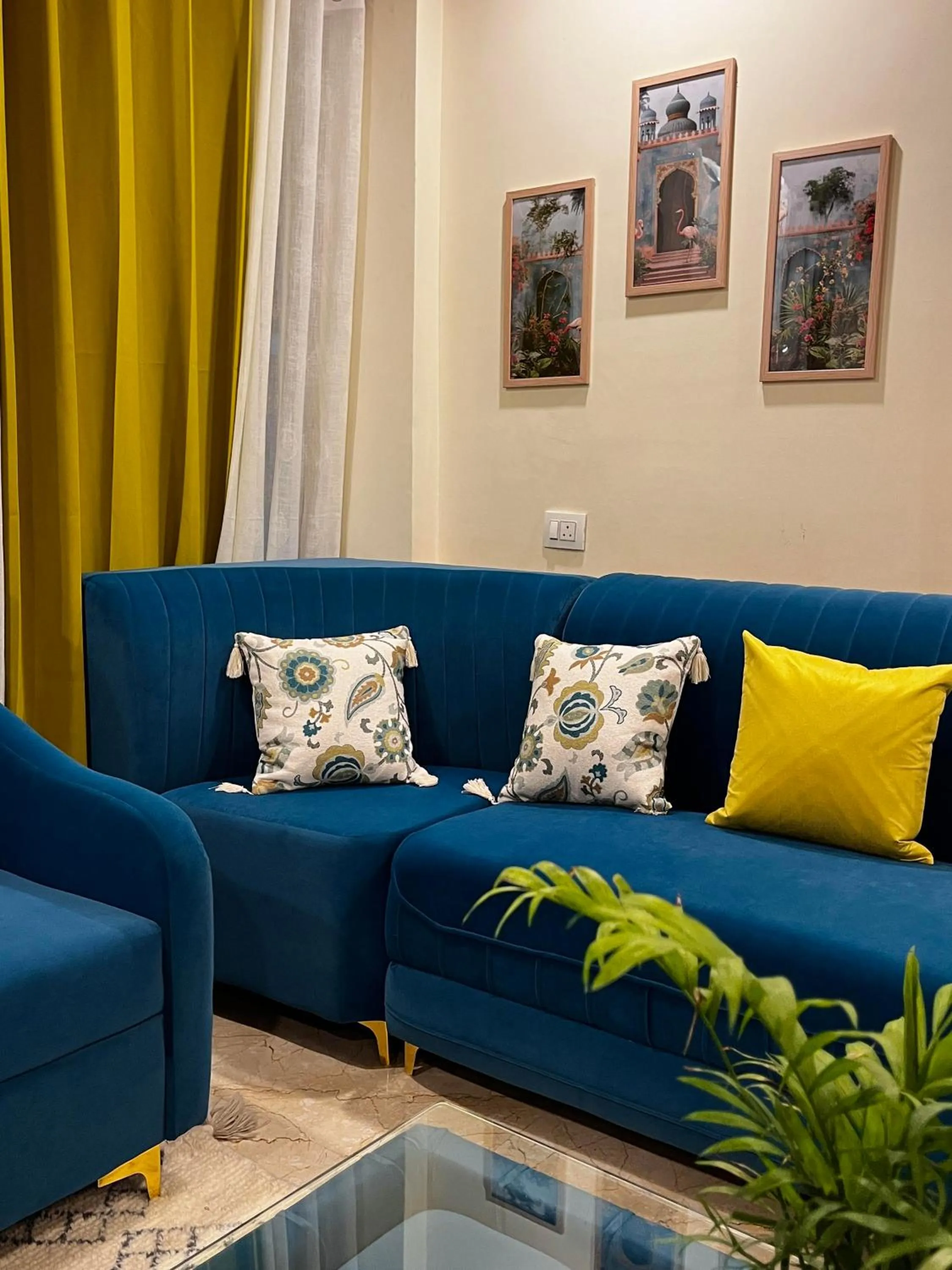 Seating area in Hotel Mid Orchard Kasol l River Side -Pure Veg Hotel