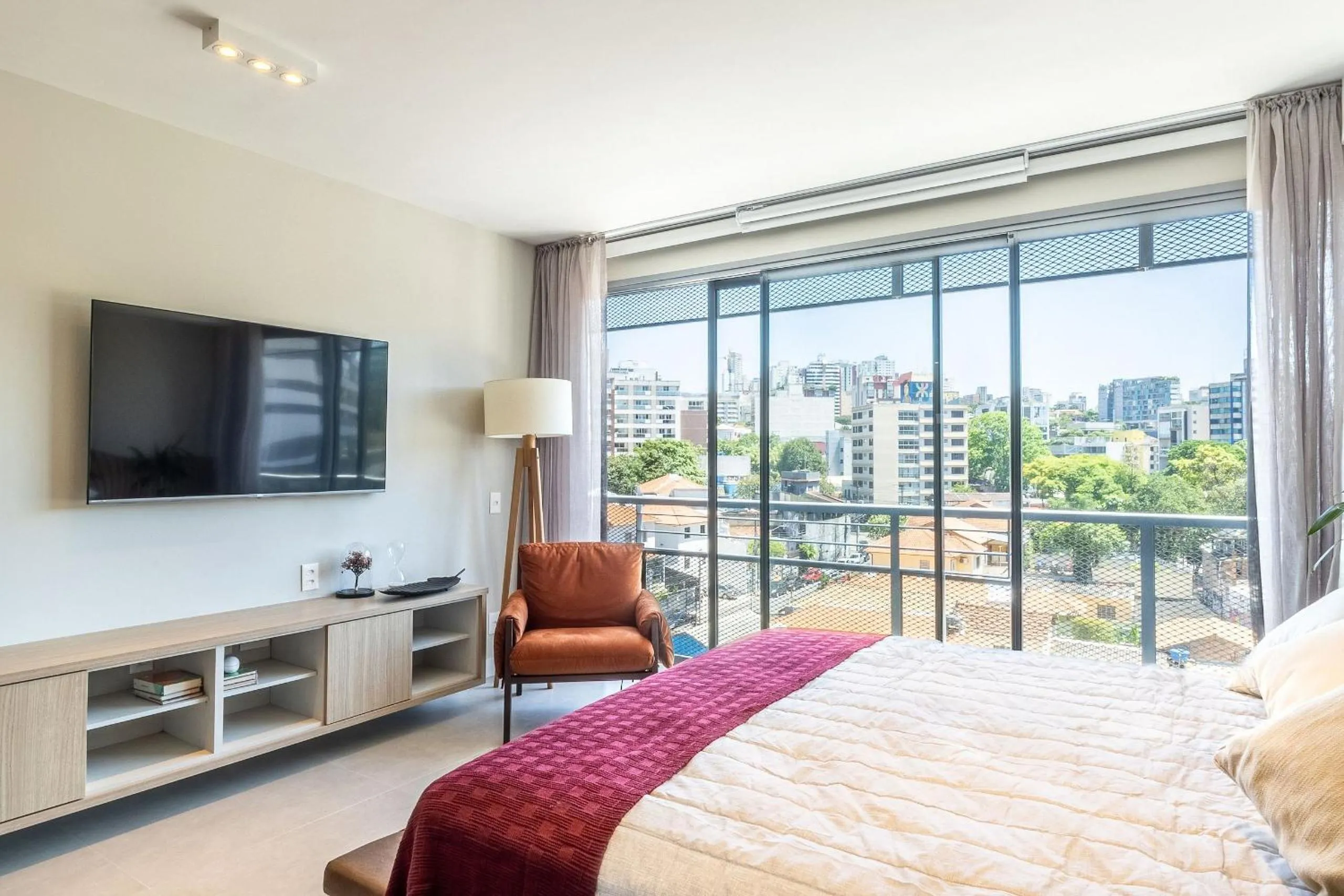 Bedroom, Bed in Pop Grafite