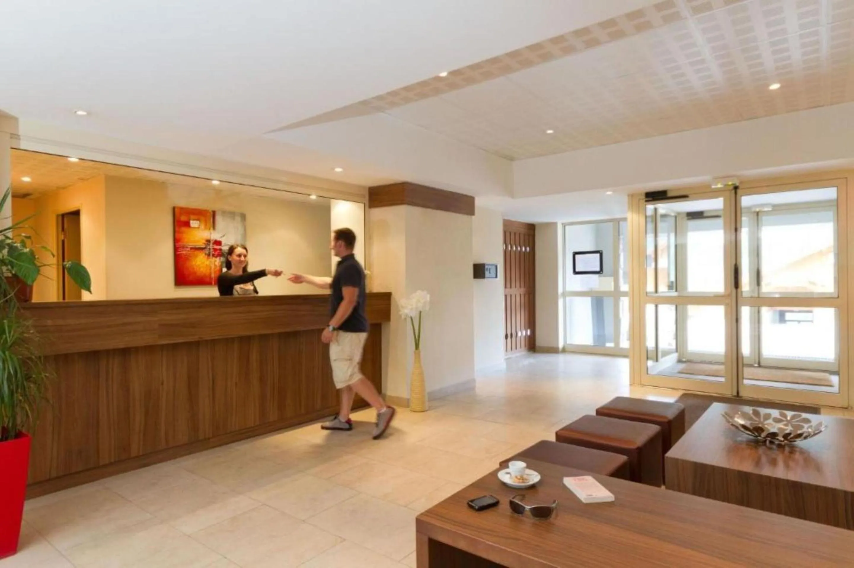 Lobby or reception in Résidence Les Terrasses d'Isola 2000