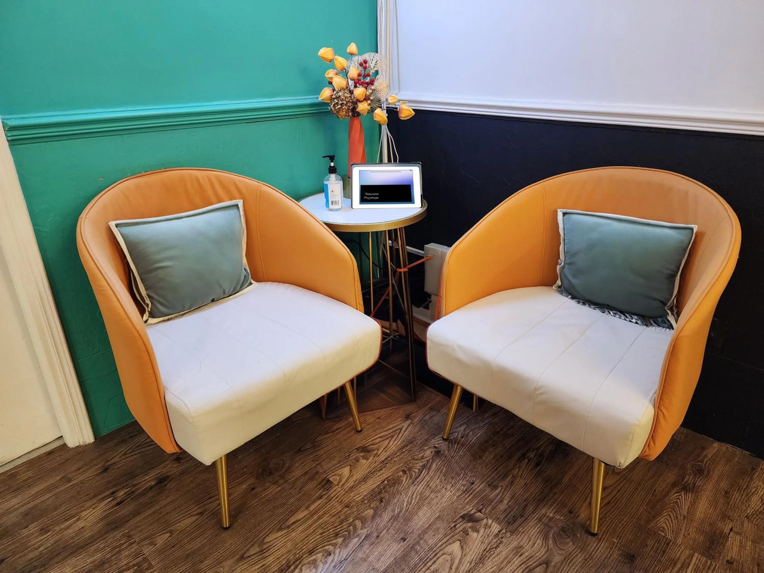 Seating area in Pillows CoLiving