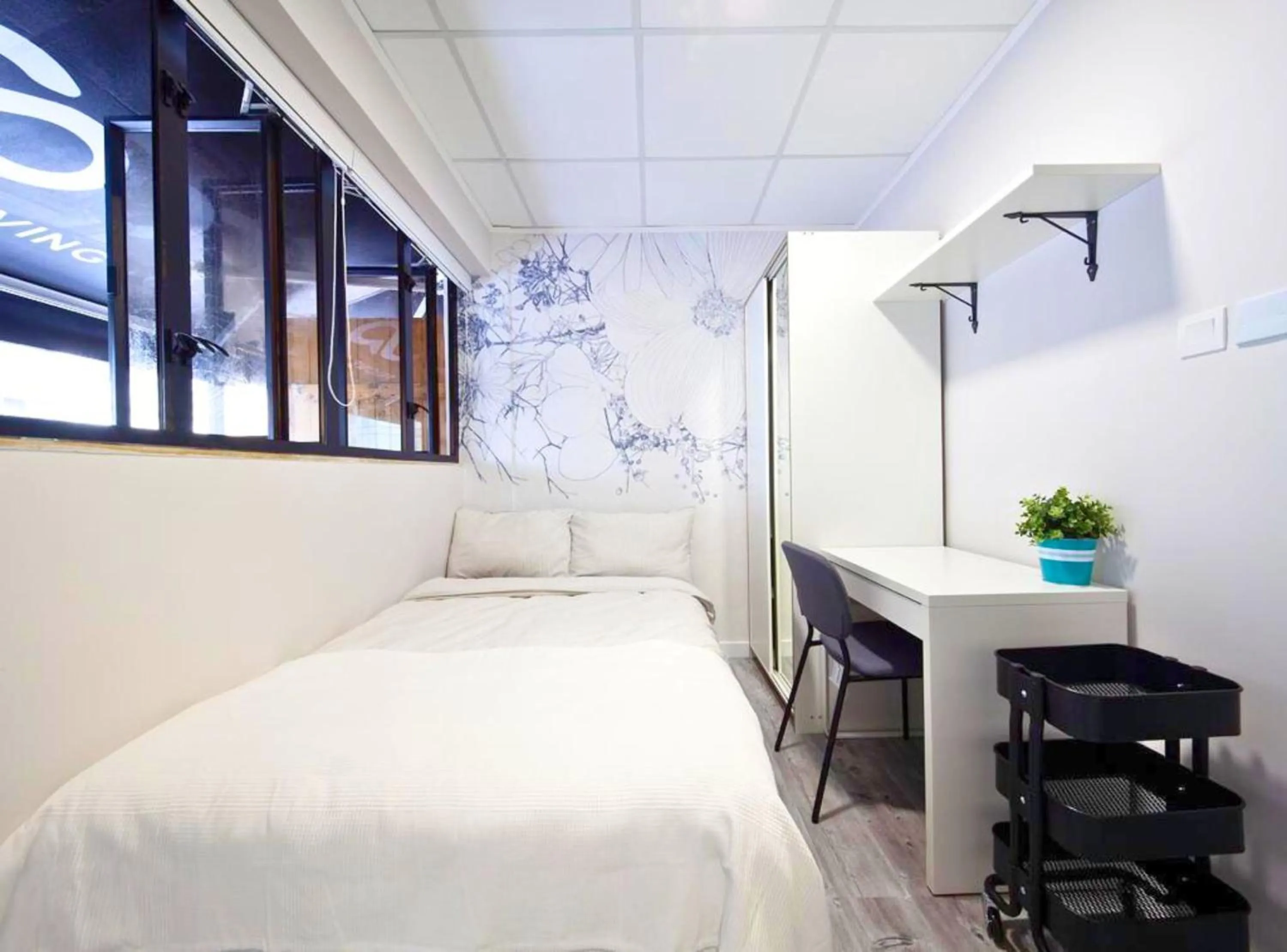 Photo of the whole room, Bed in Pillows CoLiving