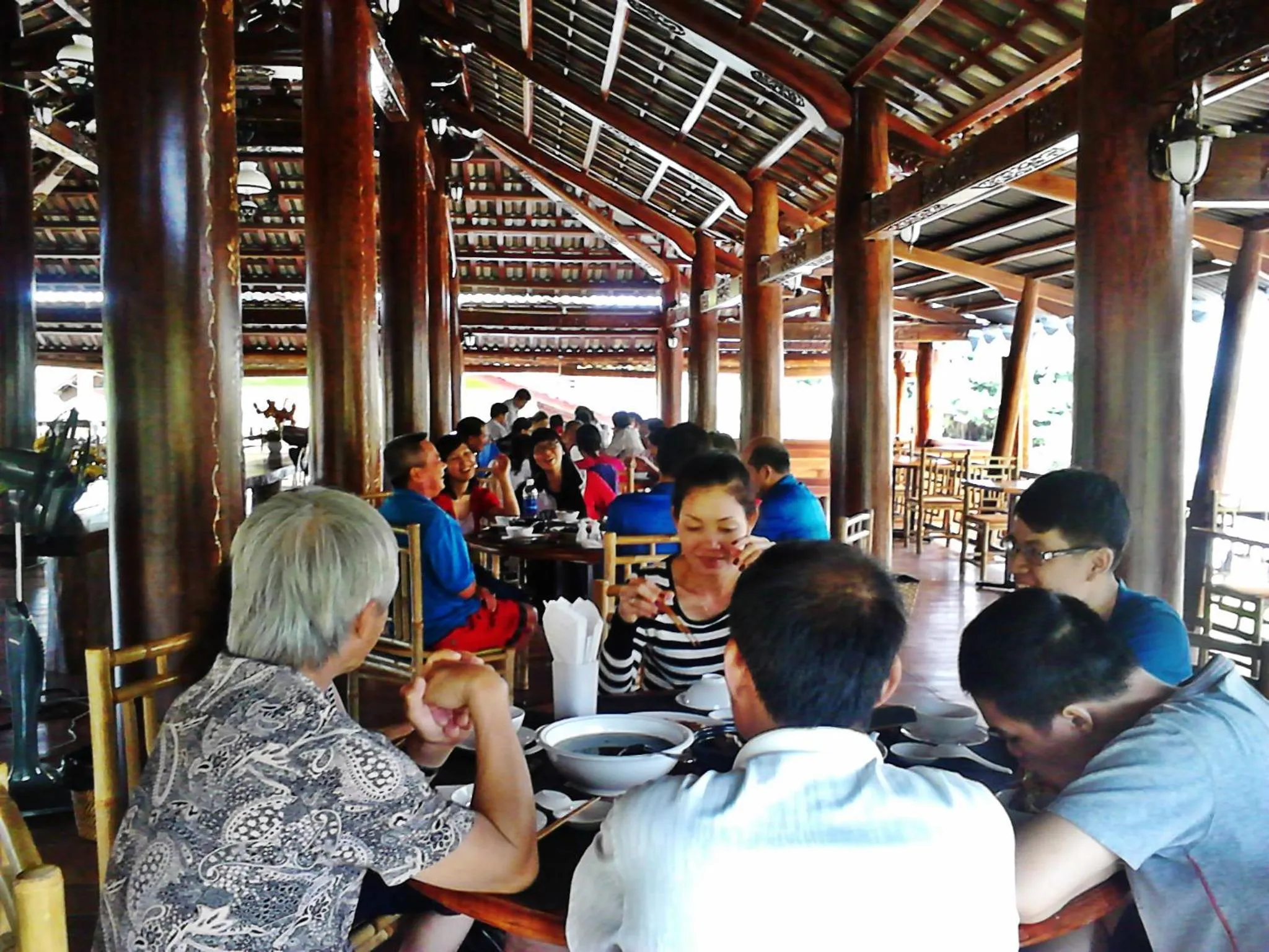 People in Cat Tien Jungle Lodge