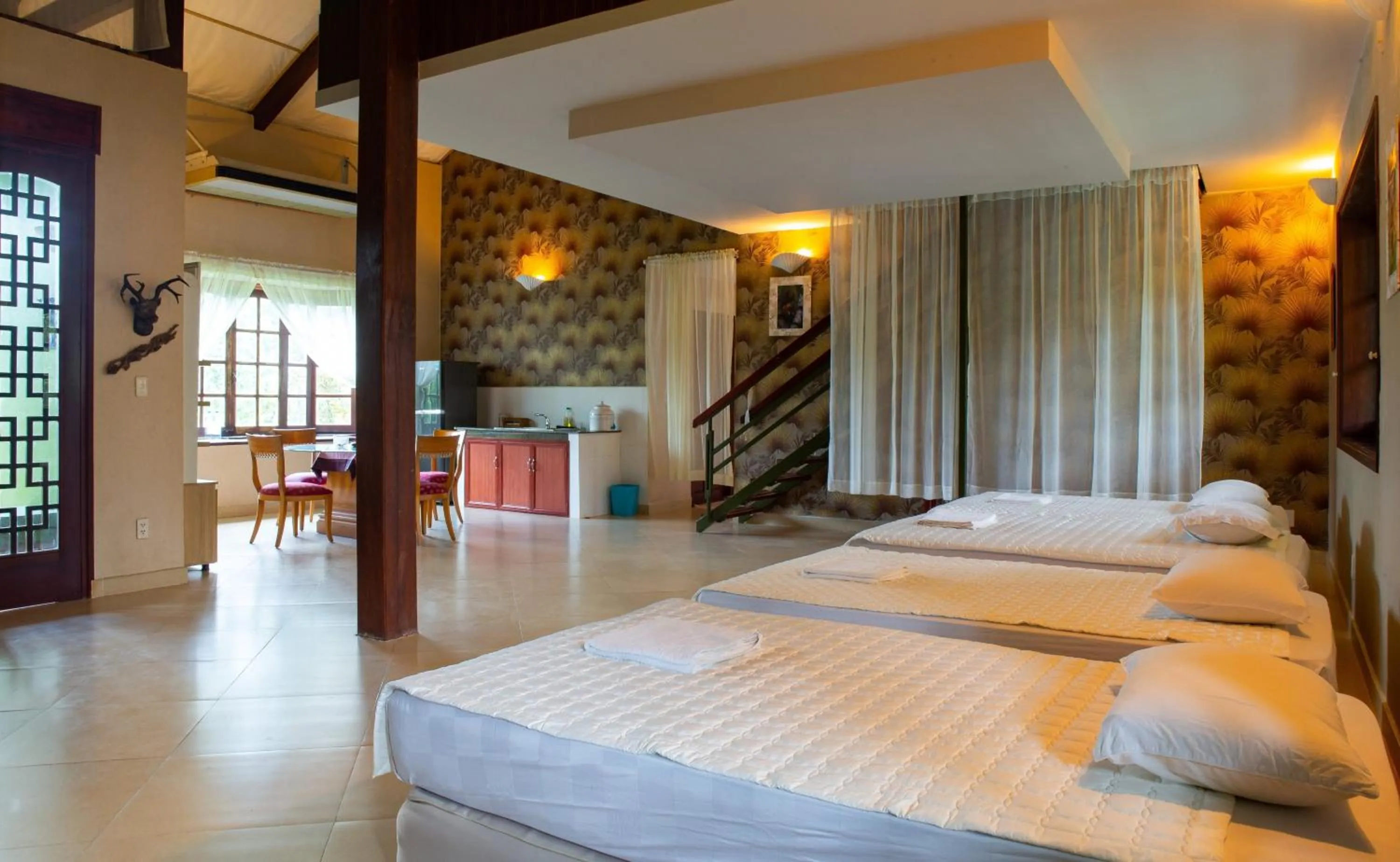 Bedroom, Bed in Cat Tien Jungle Lodge