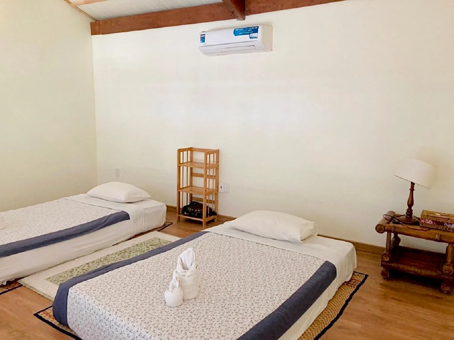 Bed in Cat Tien Jungle Lodge