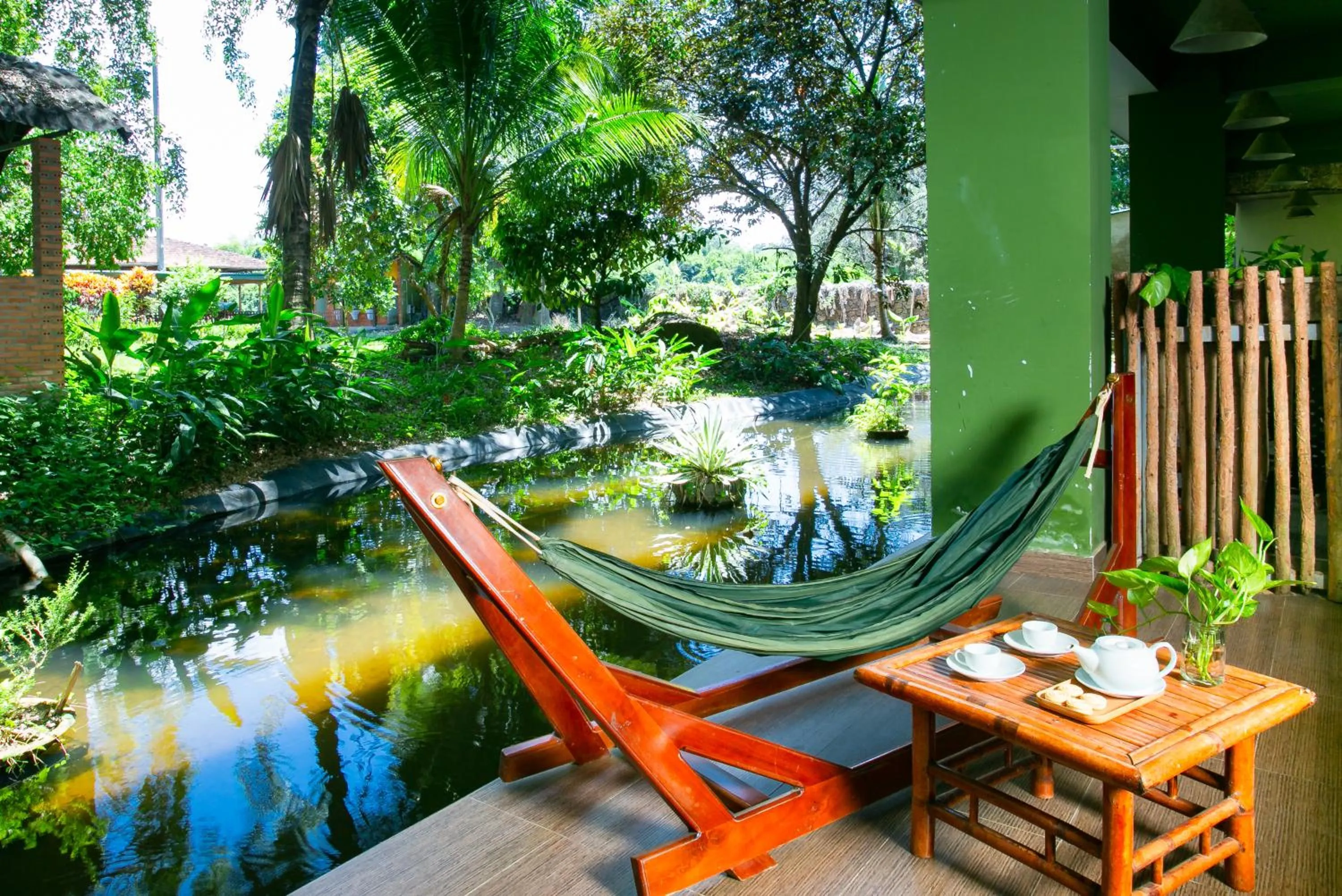Garden view in Cat Tien Jungle Lodge