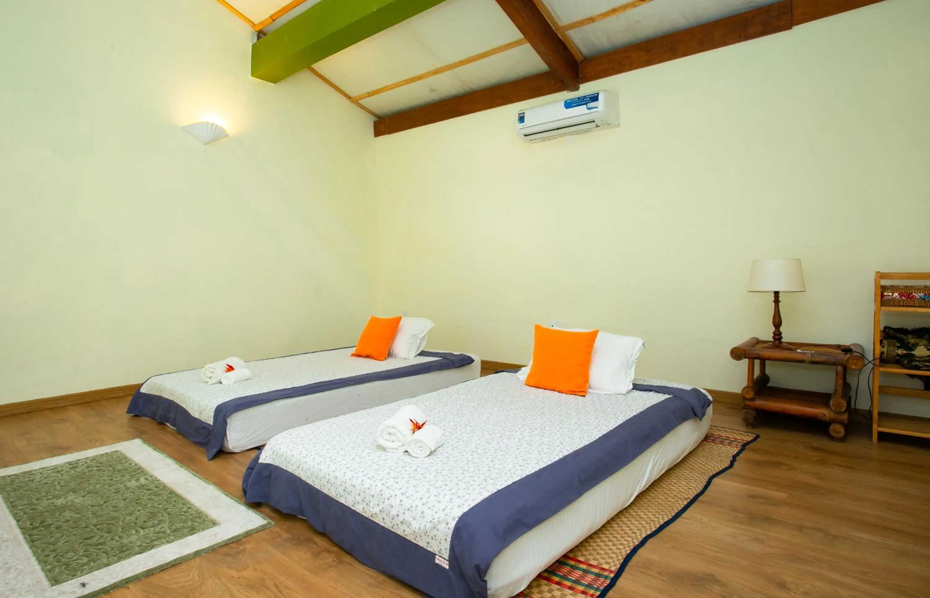 Bed in Cat Tien Jungle Lodge