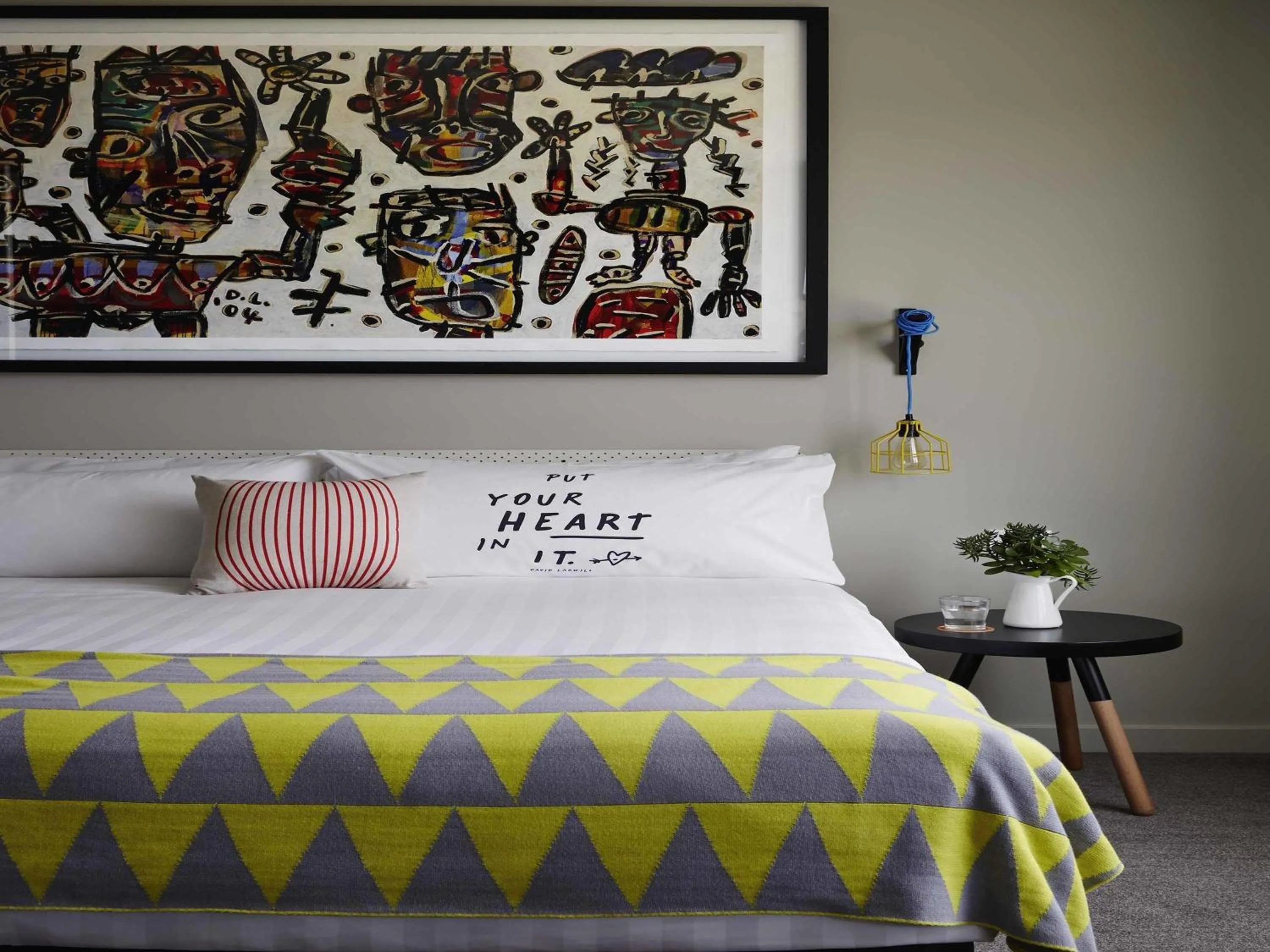 Bedroom, Bed in Art Series - The Larwill Studio