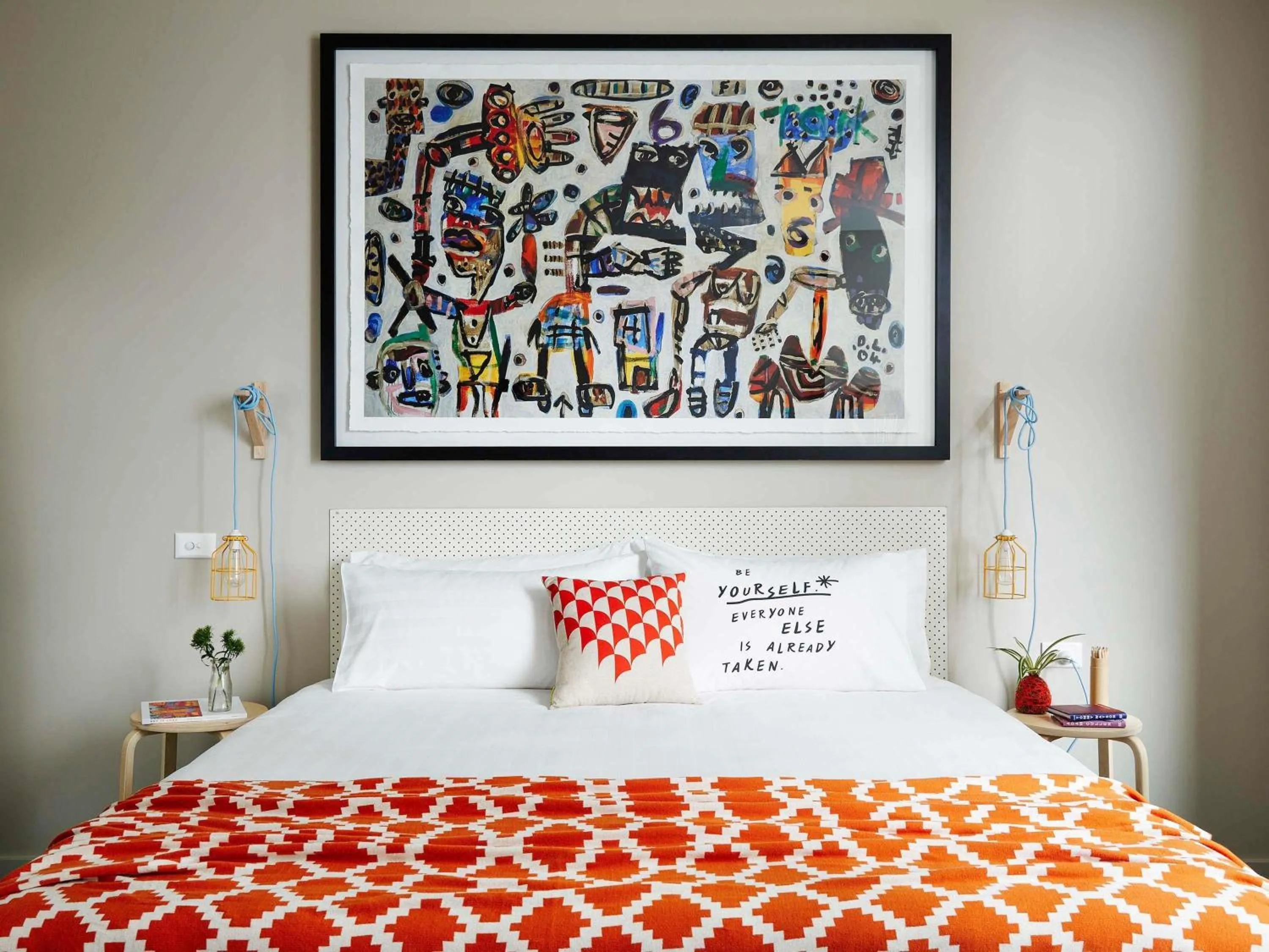 Bedroom, Bed in Art Series - The Larwill Studio