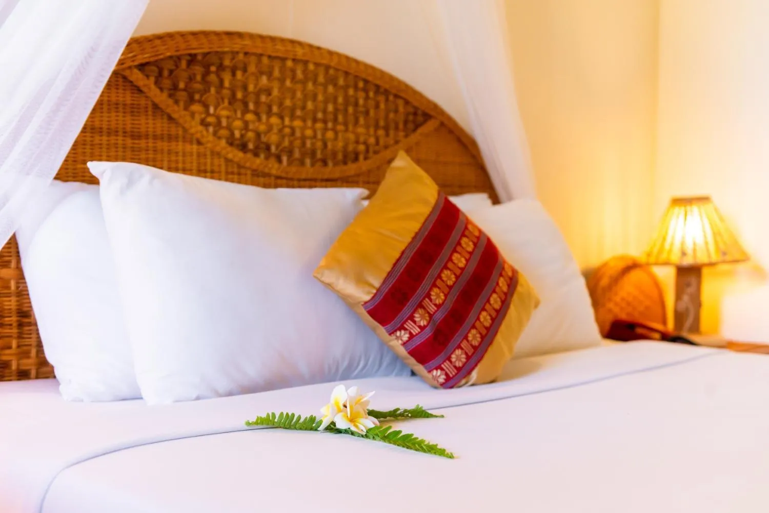 Decorative detail, Bed in White Sand Resort Mui Ne